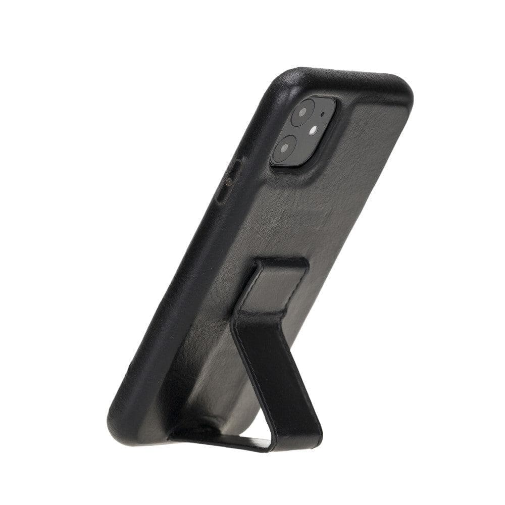 Rock Cover Stand iPhone 11 Series Genuine Leather Case / RCS - iPhone 11 Pro / RUSTIC BLACK Bouletta LTD