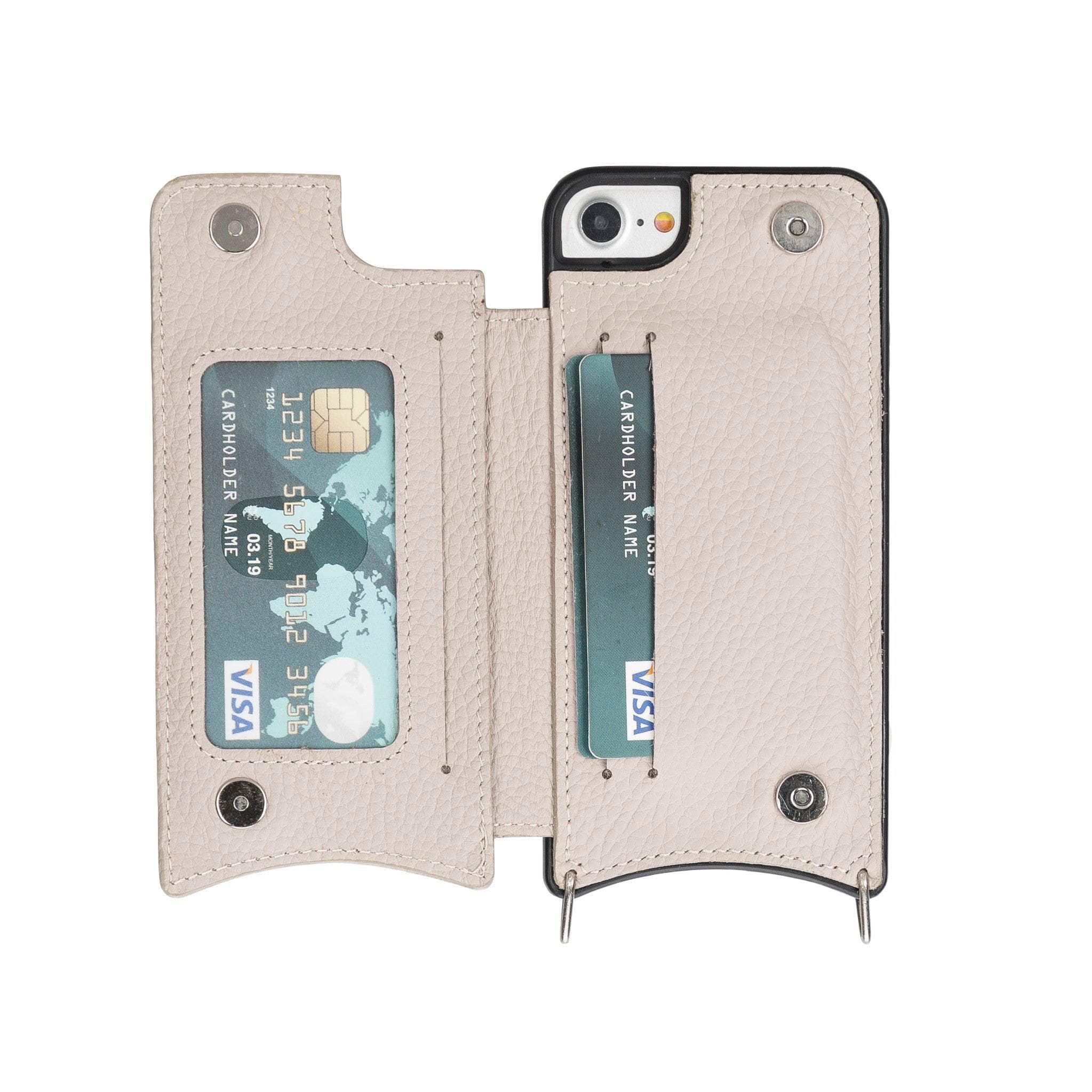 Saff iPhone SE/8/7 Series Genuine Leather Case with Strap - SAFF UFW - FLOATER SAND FLOATER SAND Bouletta LTD