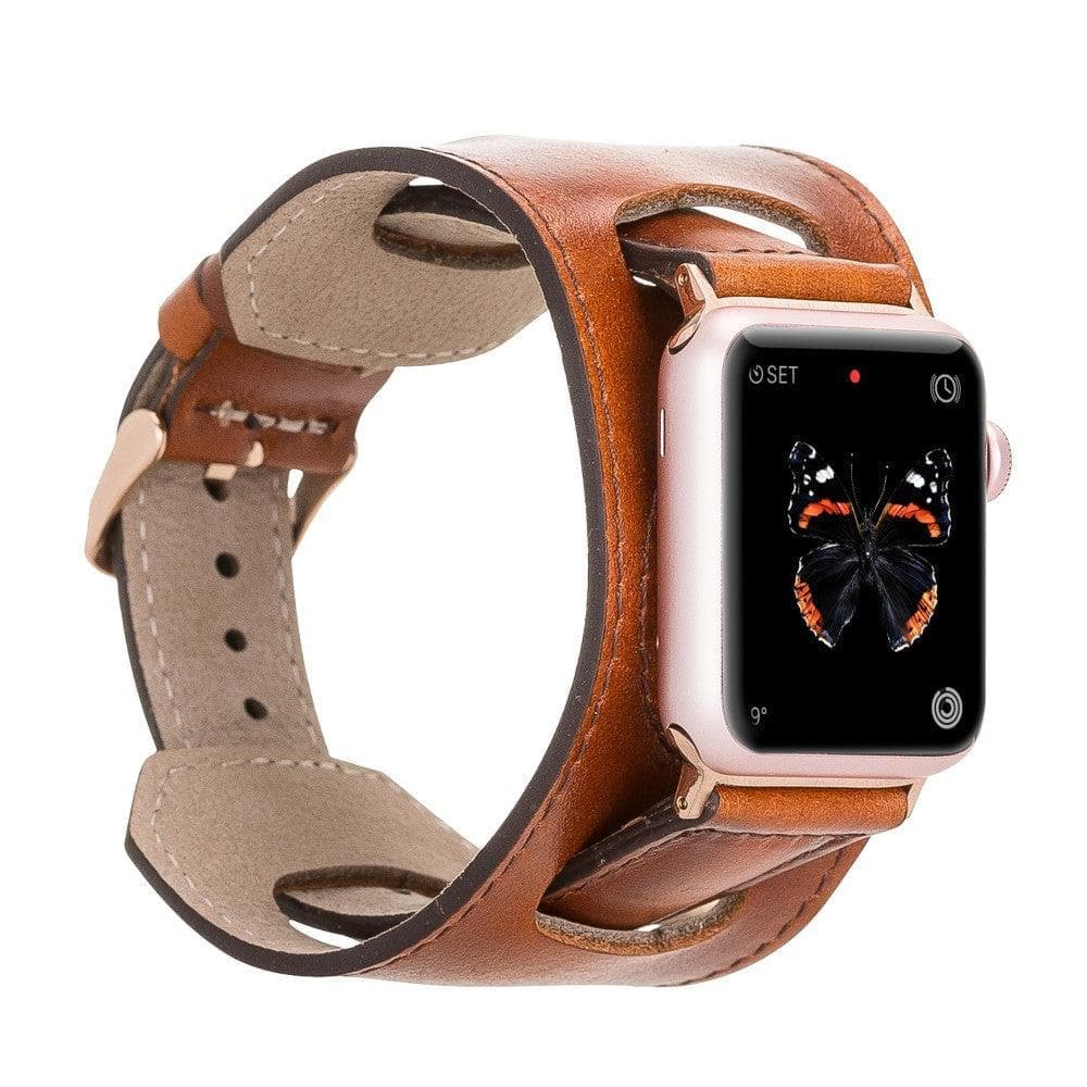 Salford Cuff Apple Watch Leather Straps RST2EF / Leather Bouletta LTD