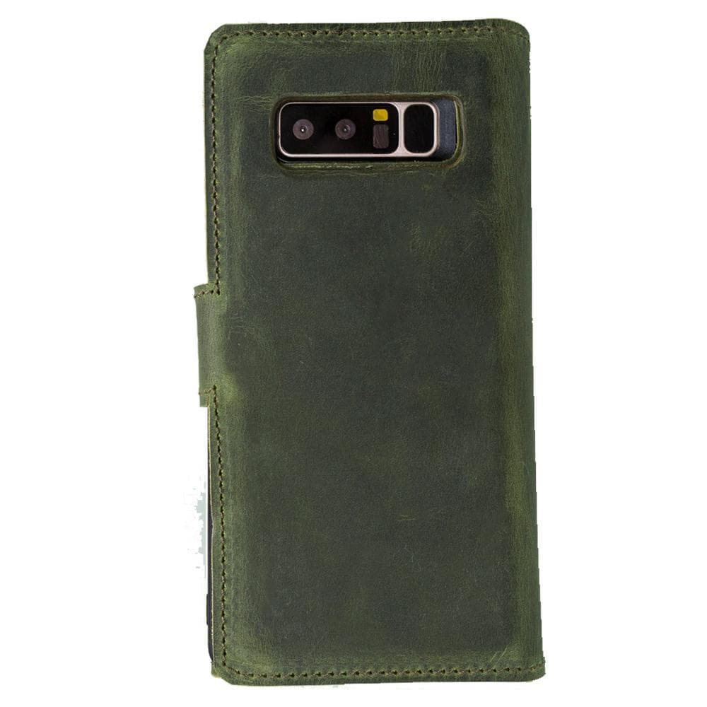 Samsung Galaxy Note 8 Leather SANTA Wallet Case Green UnBranded