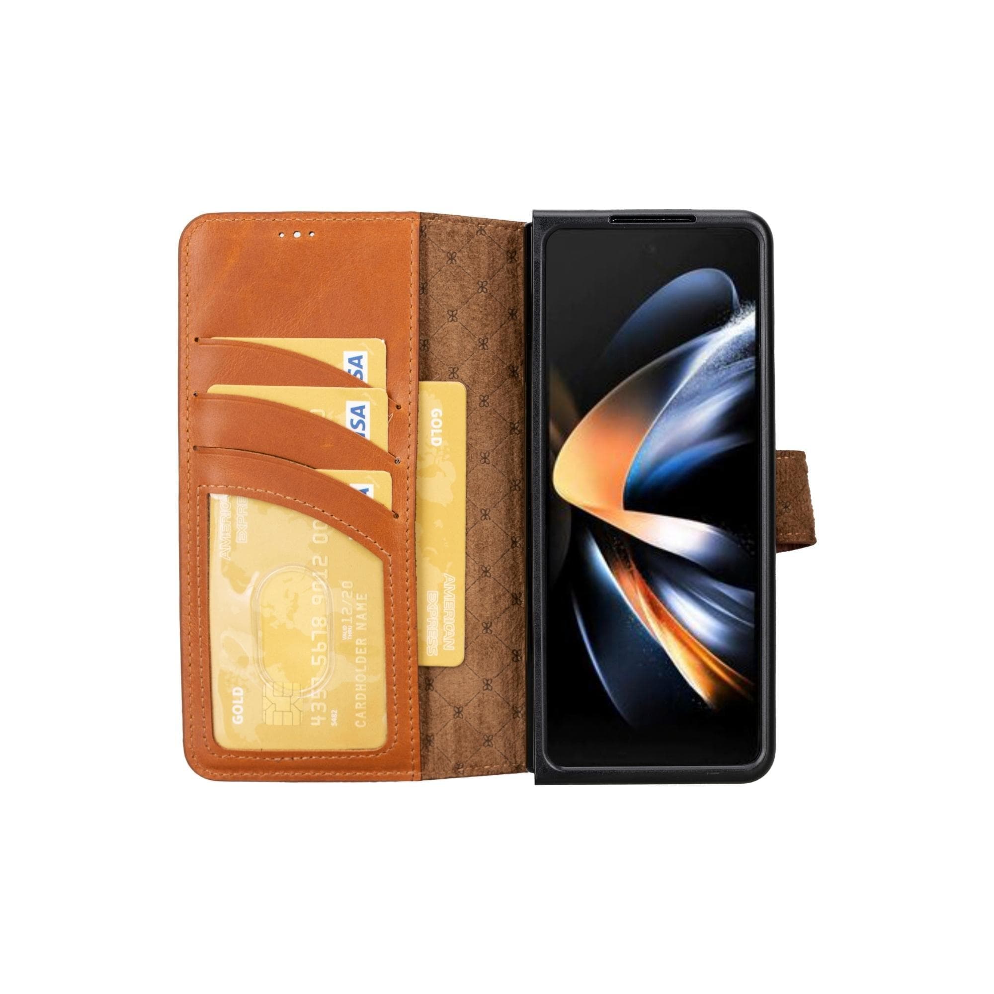 BROWN Checks Luxury Case Samsung - Z Fold 2