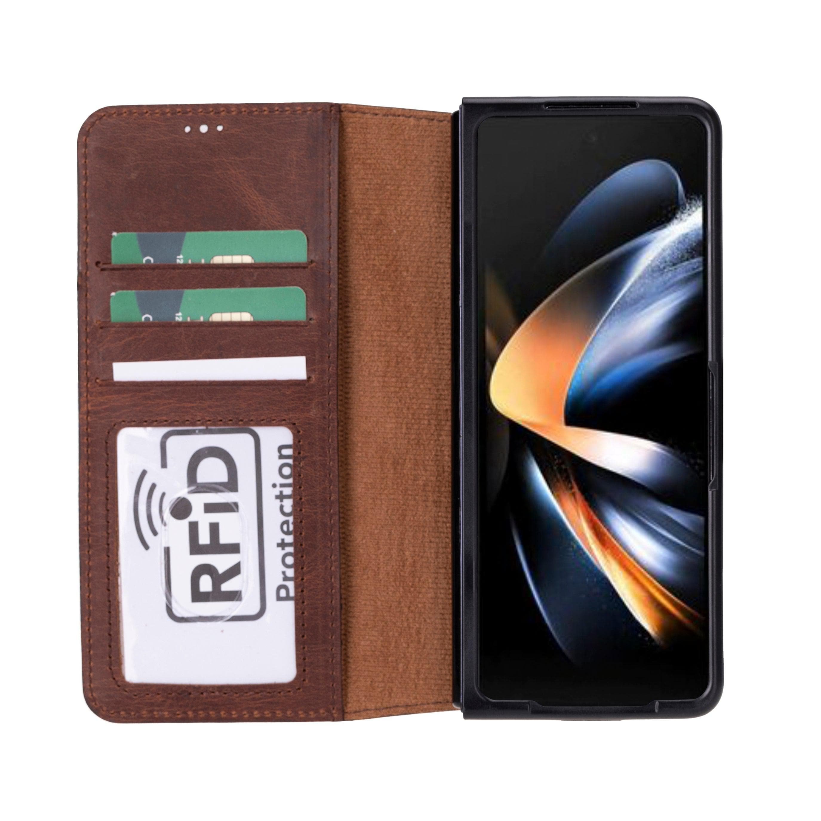 Samsung Galaxy Z Fold 5 Leather Wallets - MWS PLM