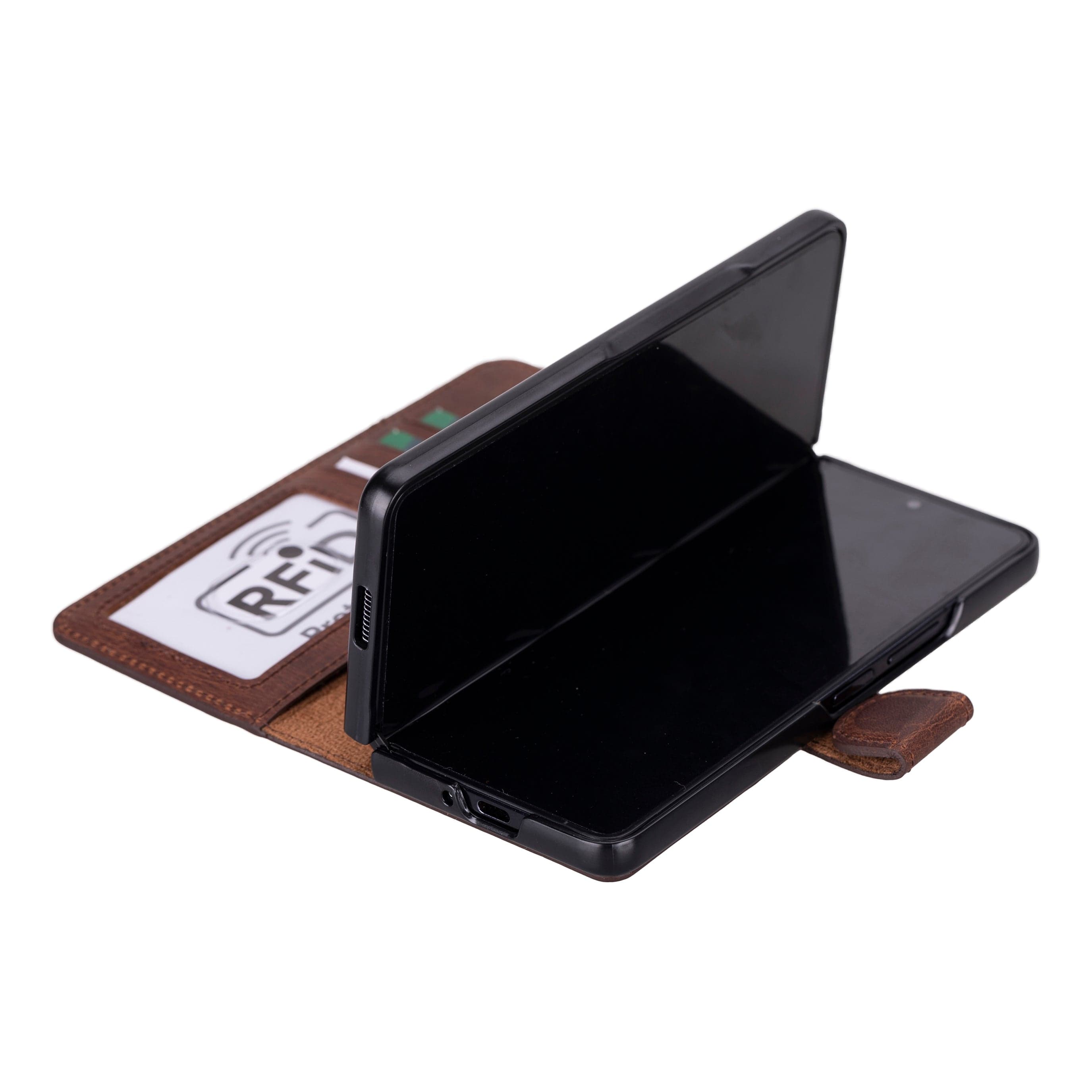 Samsung Galaxy Z Fold 5 Leather Wallets - MWS PLM