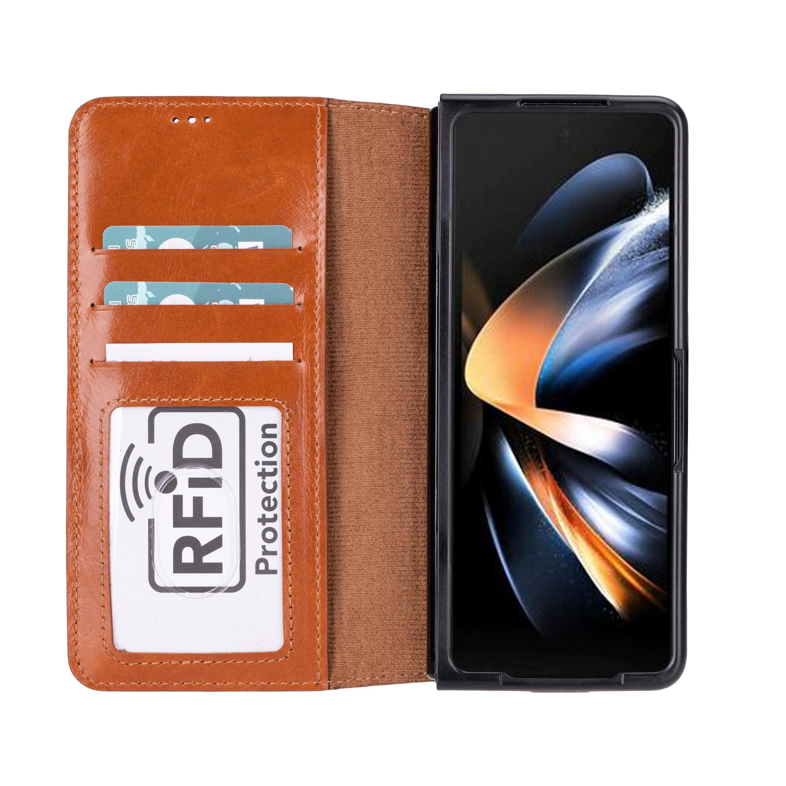 Samsung Galaxy Z Fold 5 Leather Wallets - MWS PLM