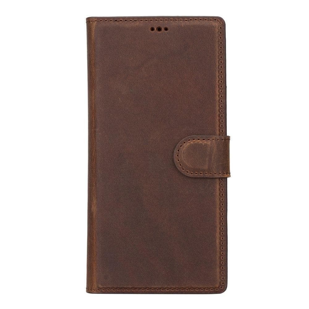 Samsung S23 Series Detachble Leather Magic Wallet Case - S23 / ANTIC BROWN Bouletta