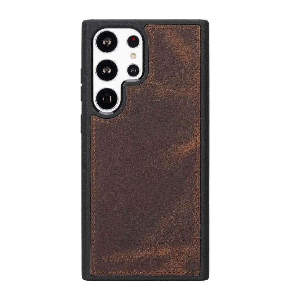 Samsung S23 Series Detachble Leather Magic Wallet Case - S23 / ANTIC BROWN Bouletta