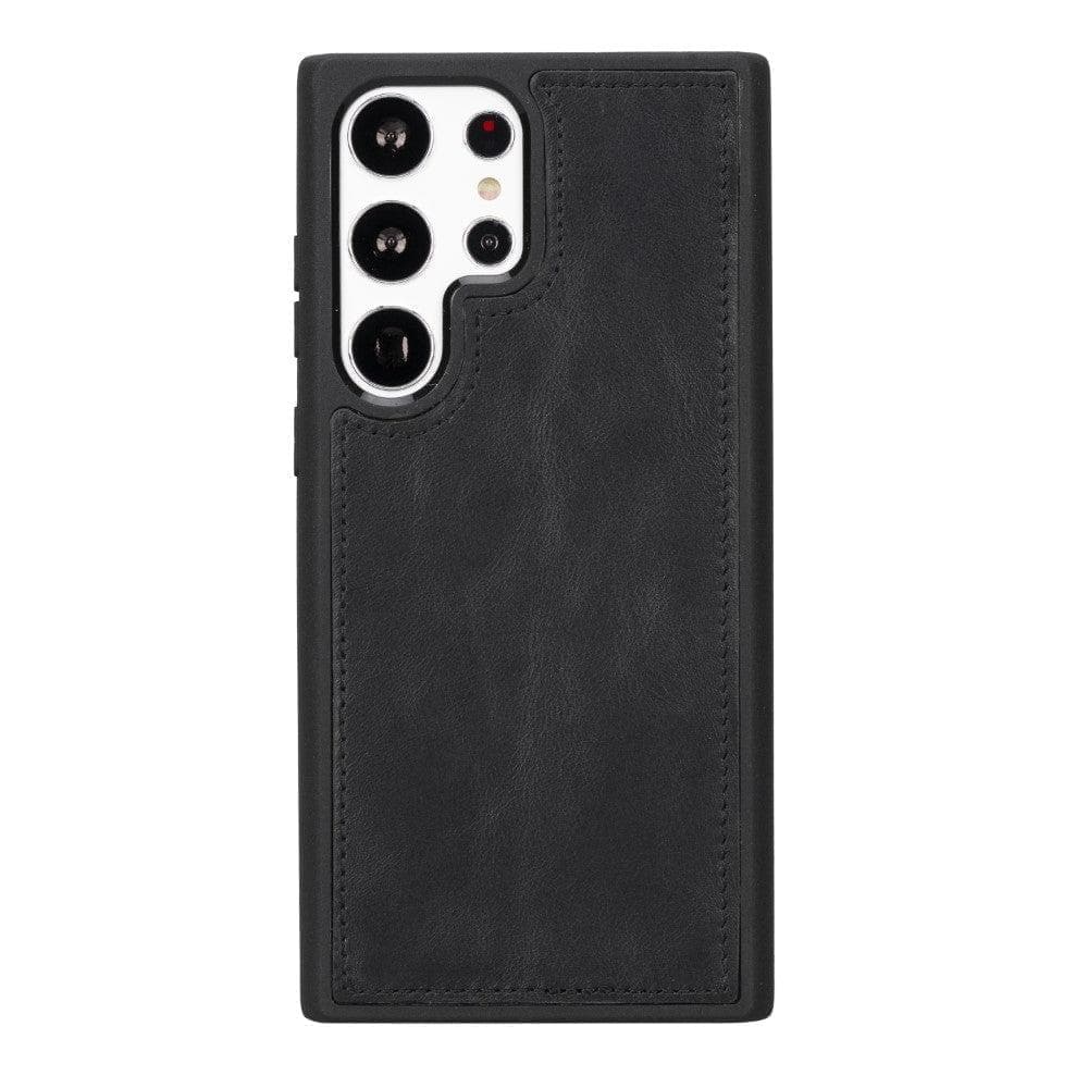 Samsung S23 Series Detachble Leather Magic Wallet Case - S23 Plus / RUSTIC BLACK Bouletta