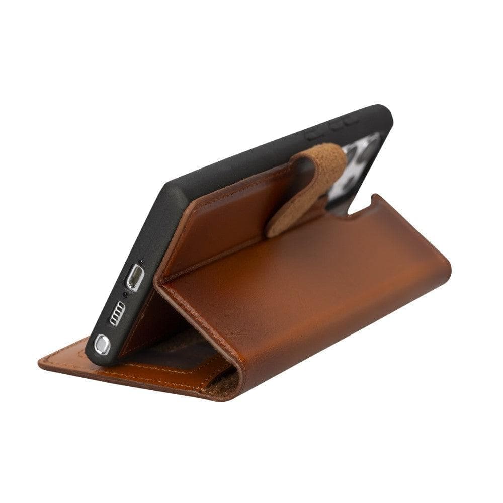 Samsung S23 Series Detachble Leather Magic Wallet Case - S23 Ultra / ANTIC BROWN Bouletta