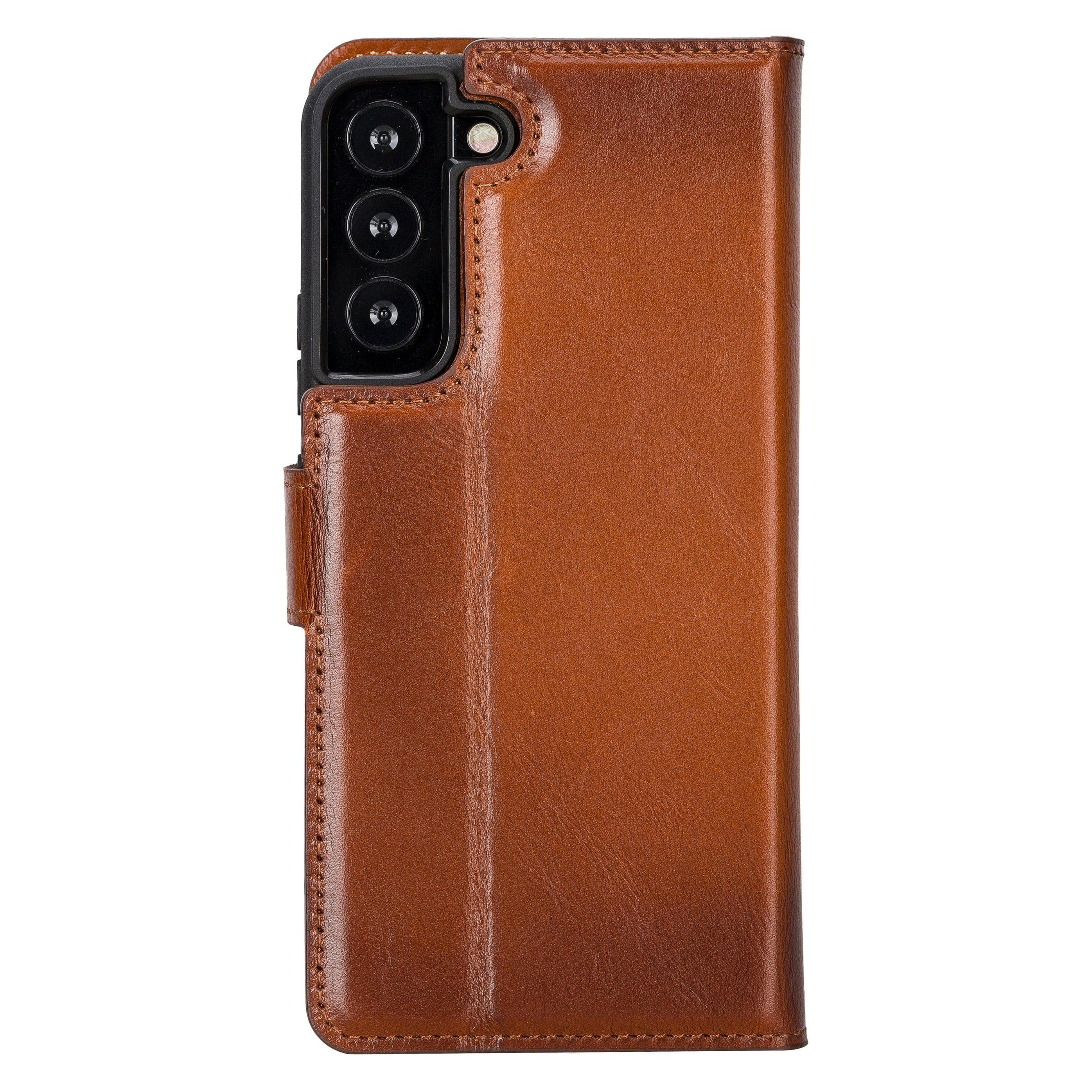 Samsung S23 Series Detachble Leather Magic Wallet Case - S23 Ultra / ANTIC BROWN Bouletta