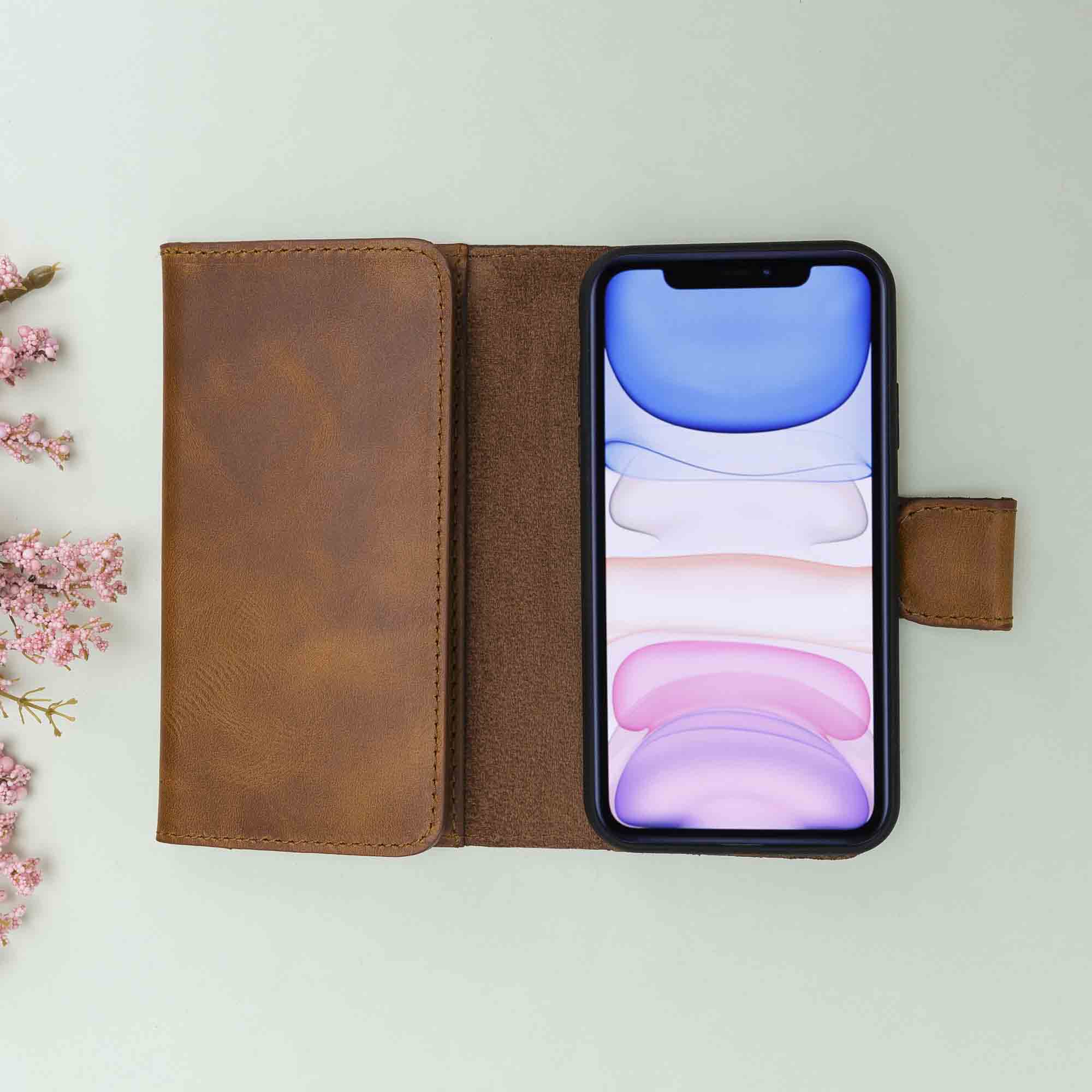 Santa iPhone 11 Pro Leather Detachable Wallet Case Bouletta