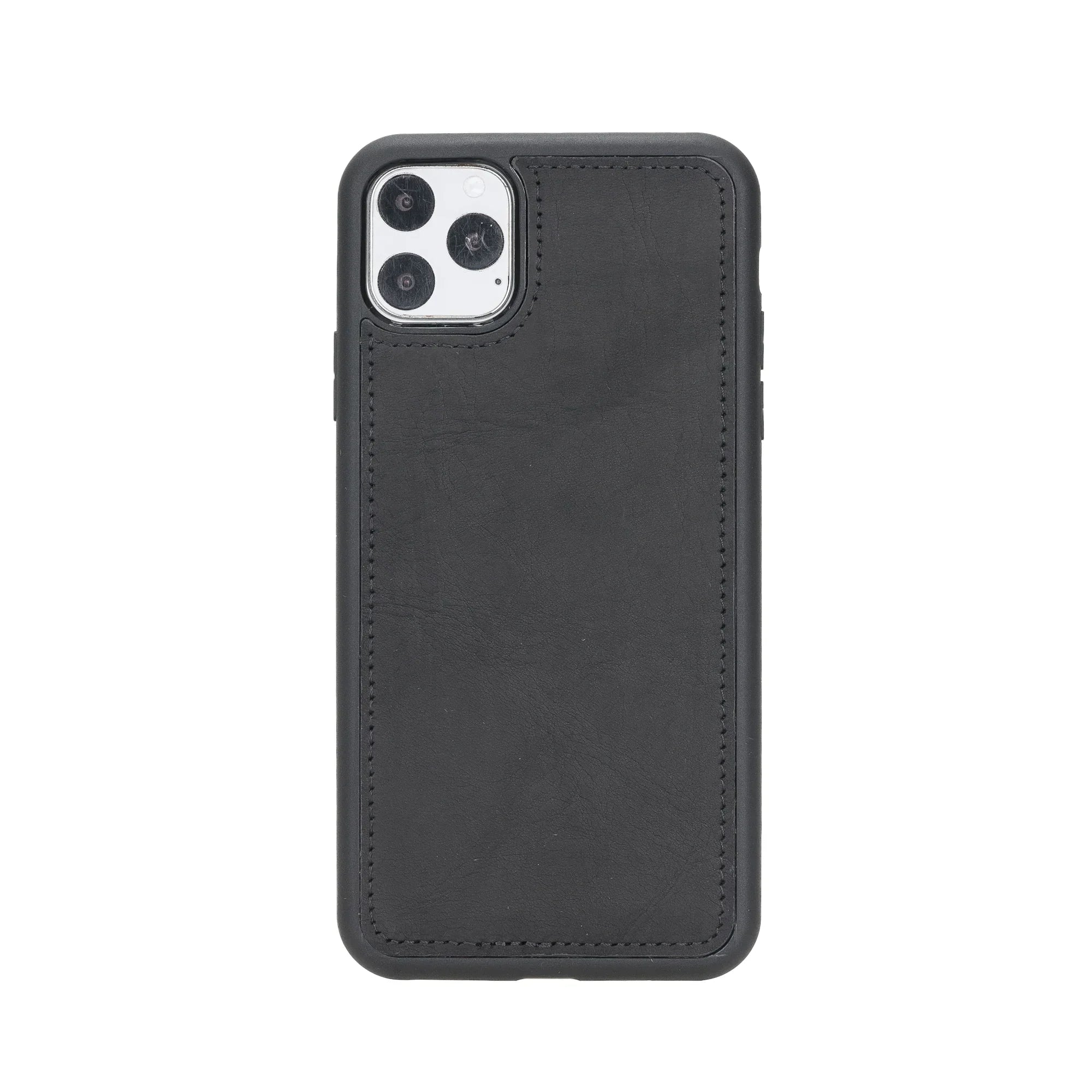 Santa iPhone 11 Pro Max Leather Detachable Wallet Case Black Bouletta
