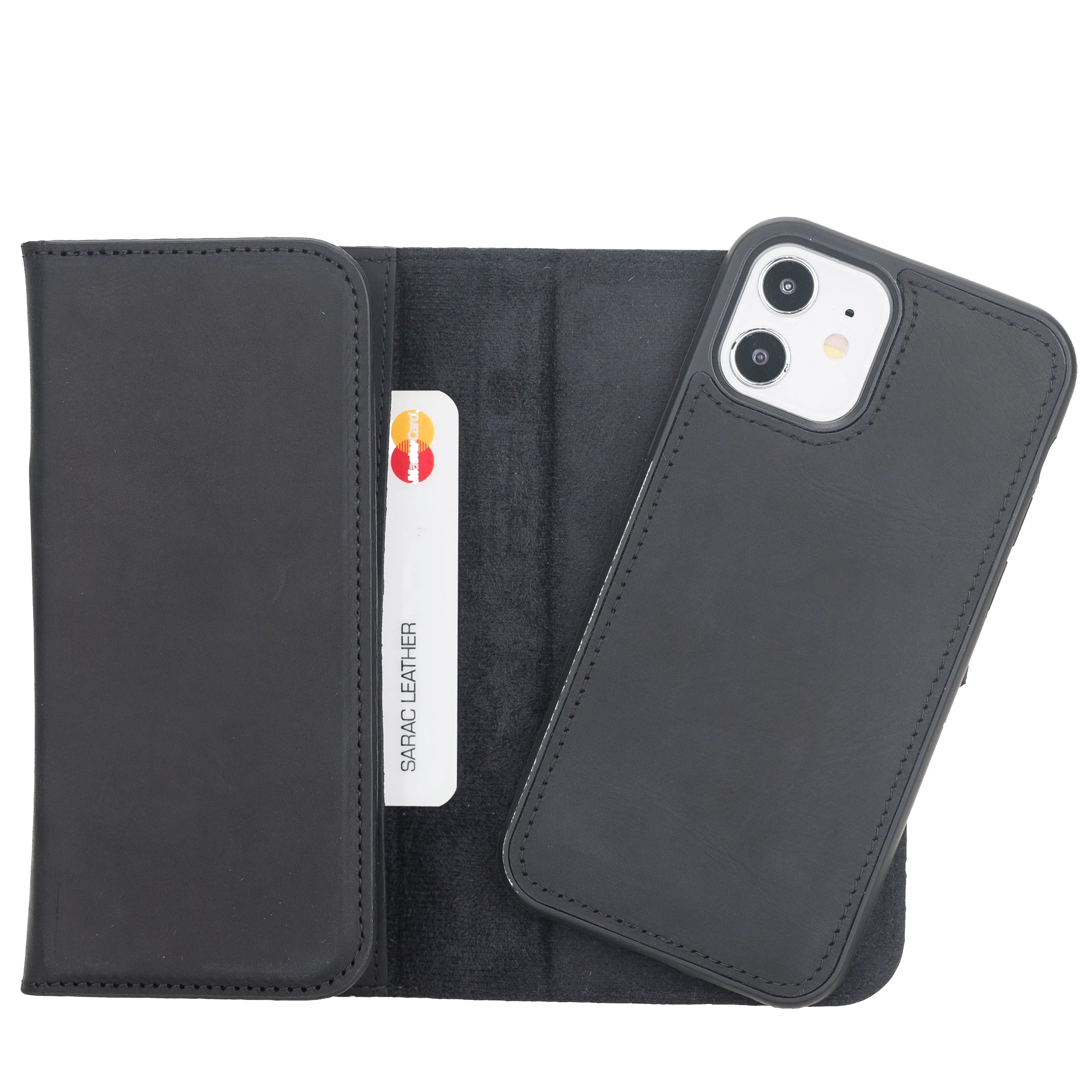 Santa iPhone 12 Mini Leather Detachable Wallet Case Bouletta