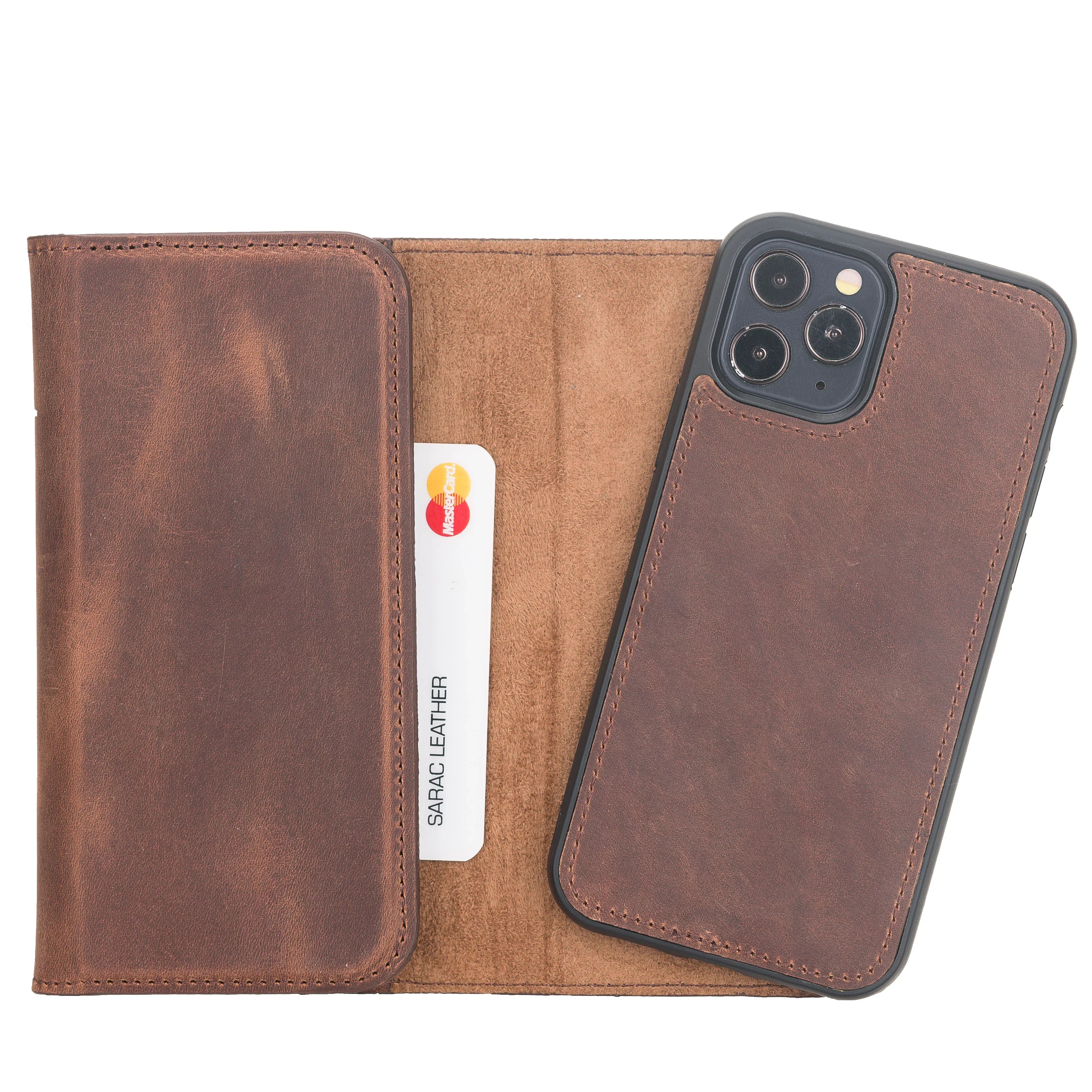 Santa iPhone 12 Pro Leather Detachable Wallet Case Bouletta