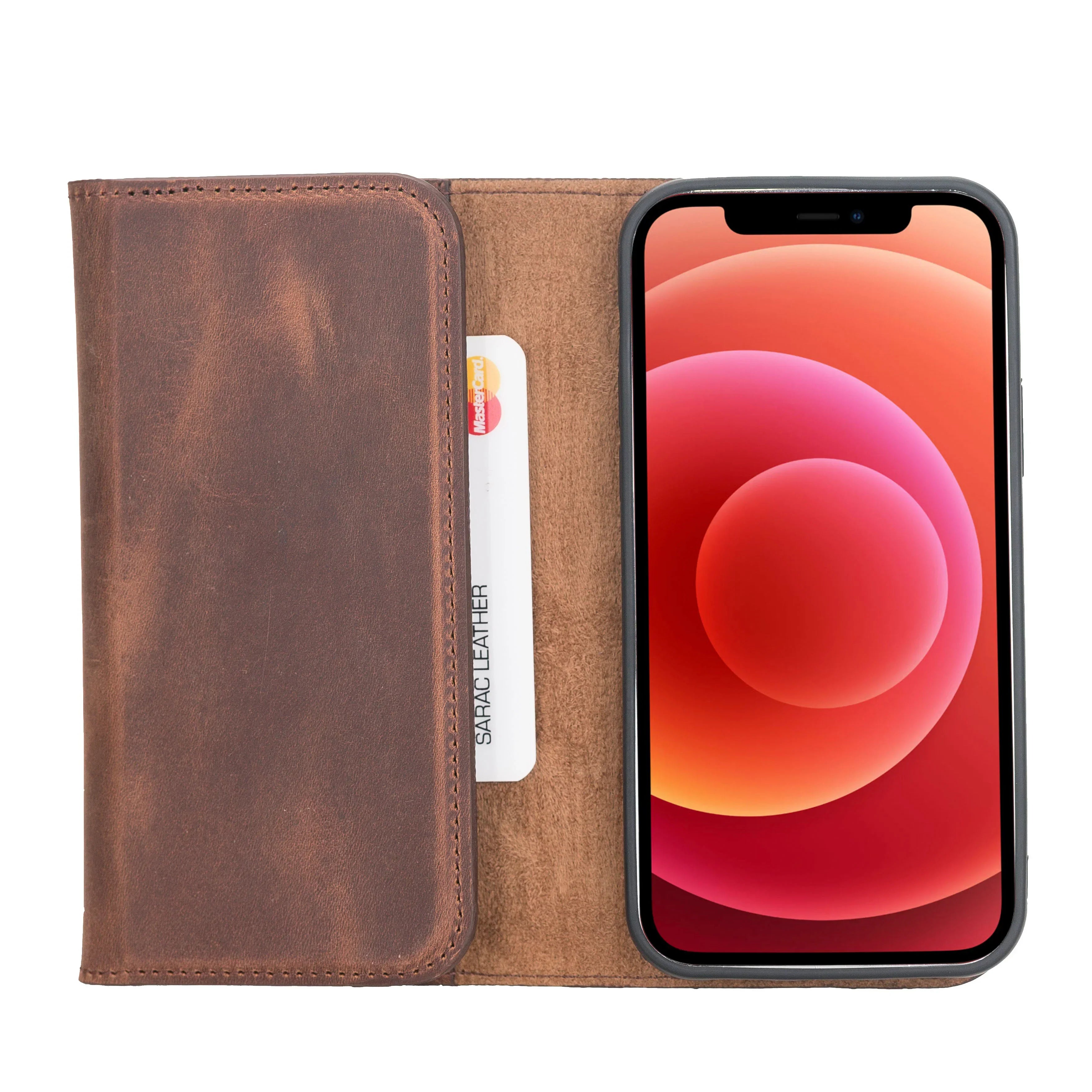 Santa iPhone 12 Pro Leather Detachable Wallet Case Bouletta