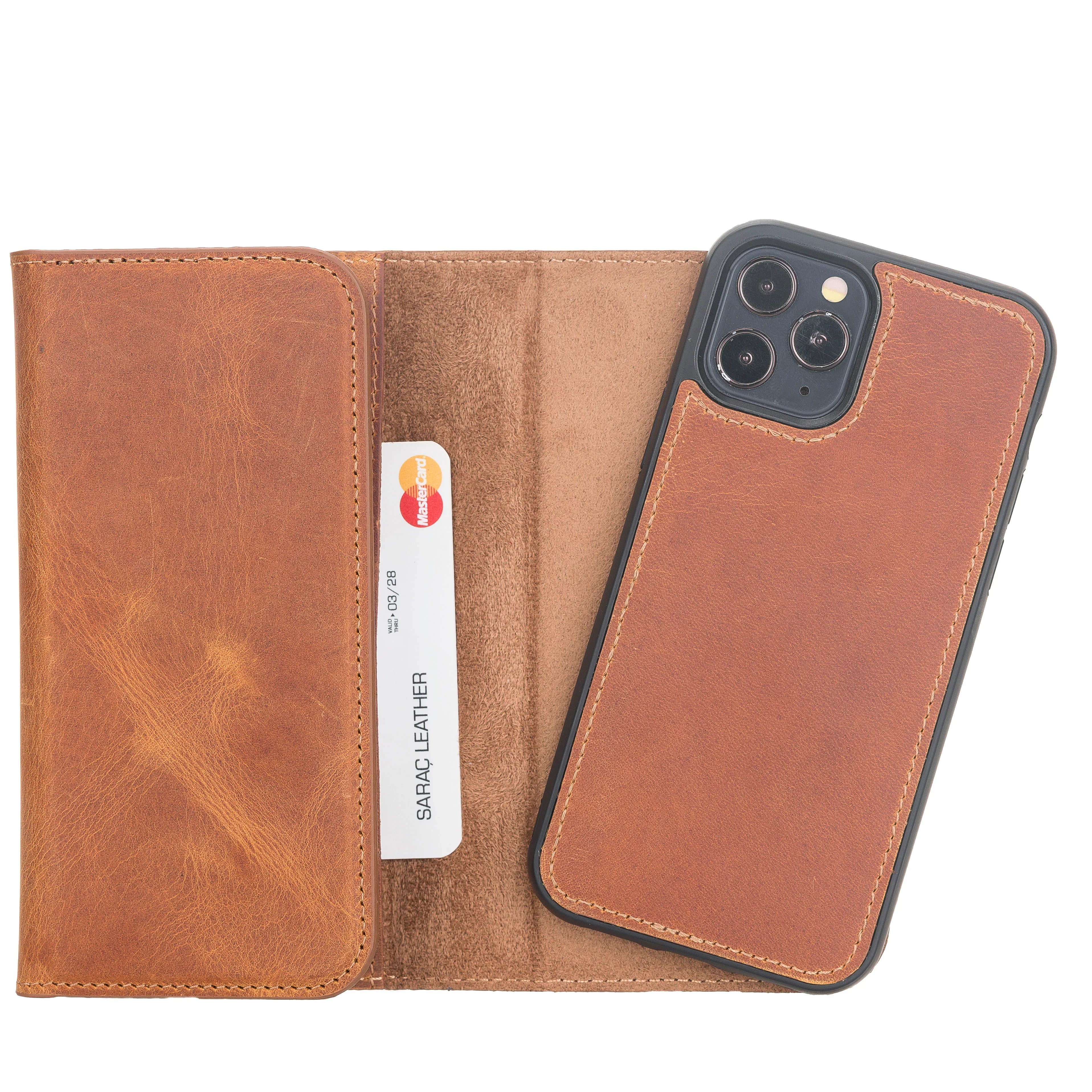 Santa iPhone 12 Pro Max Leather Detachable Wallet Case Bouletta