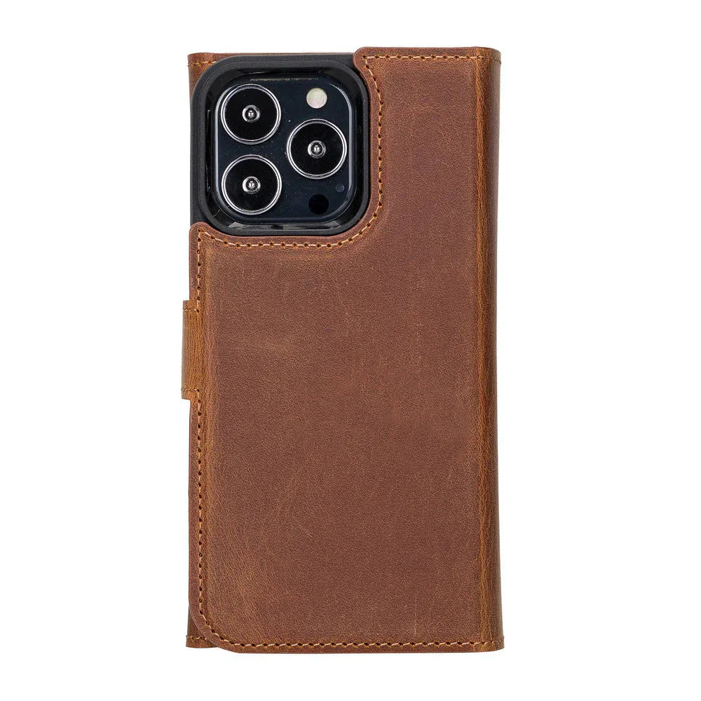 Santa iPhone 13 Pro Leather Detachable Wallet Case Bouletta