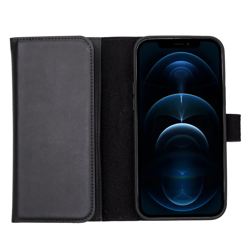 Santa iPhone 13 Pro Max Leather Detachable Wallet Case Bouletta