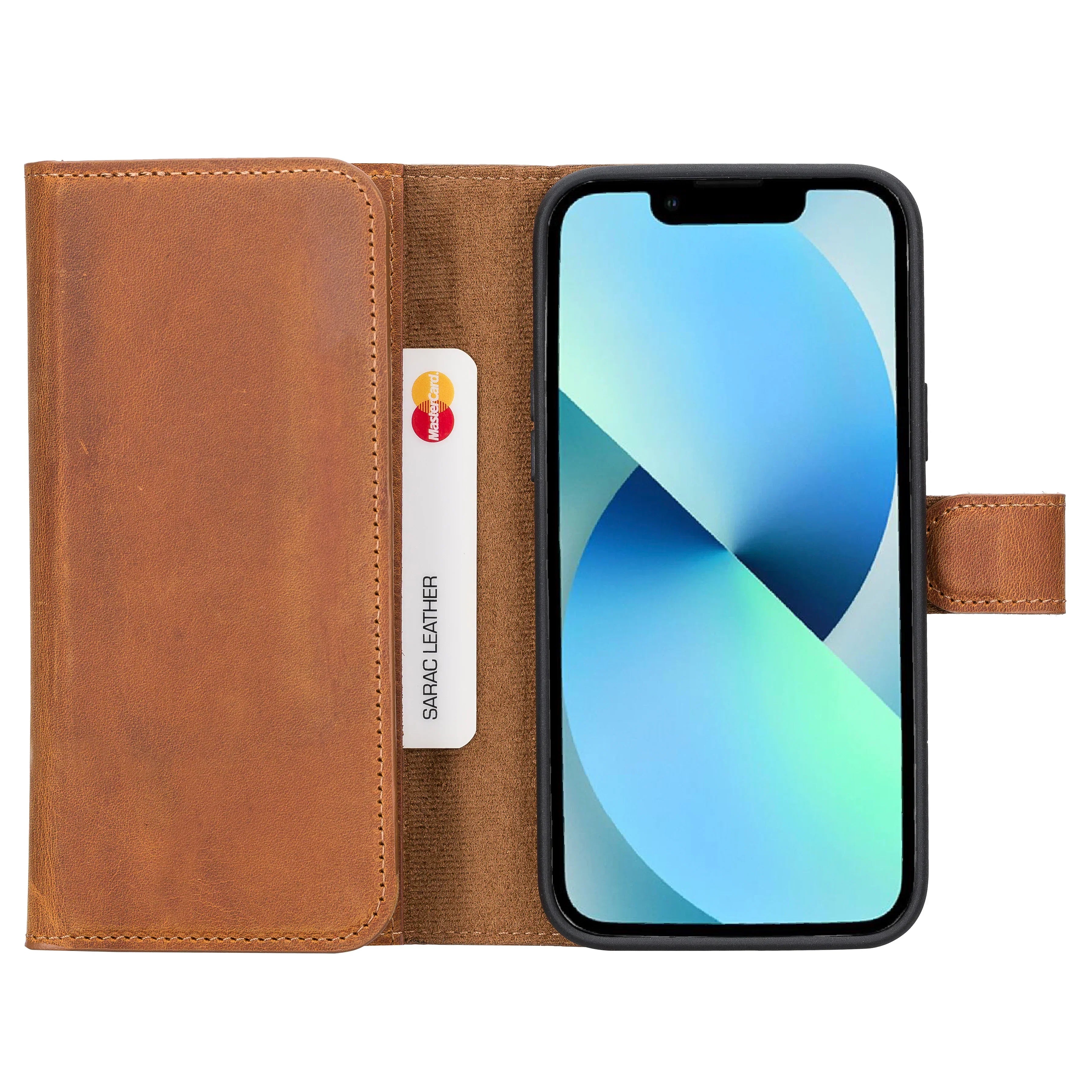 Santa iPhone 14 Plus Leather Detachable Wallet Case Bouletta