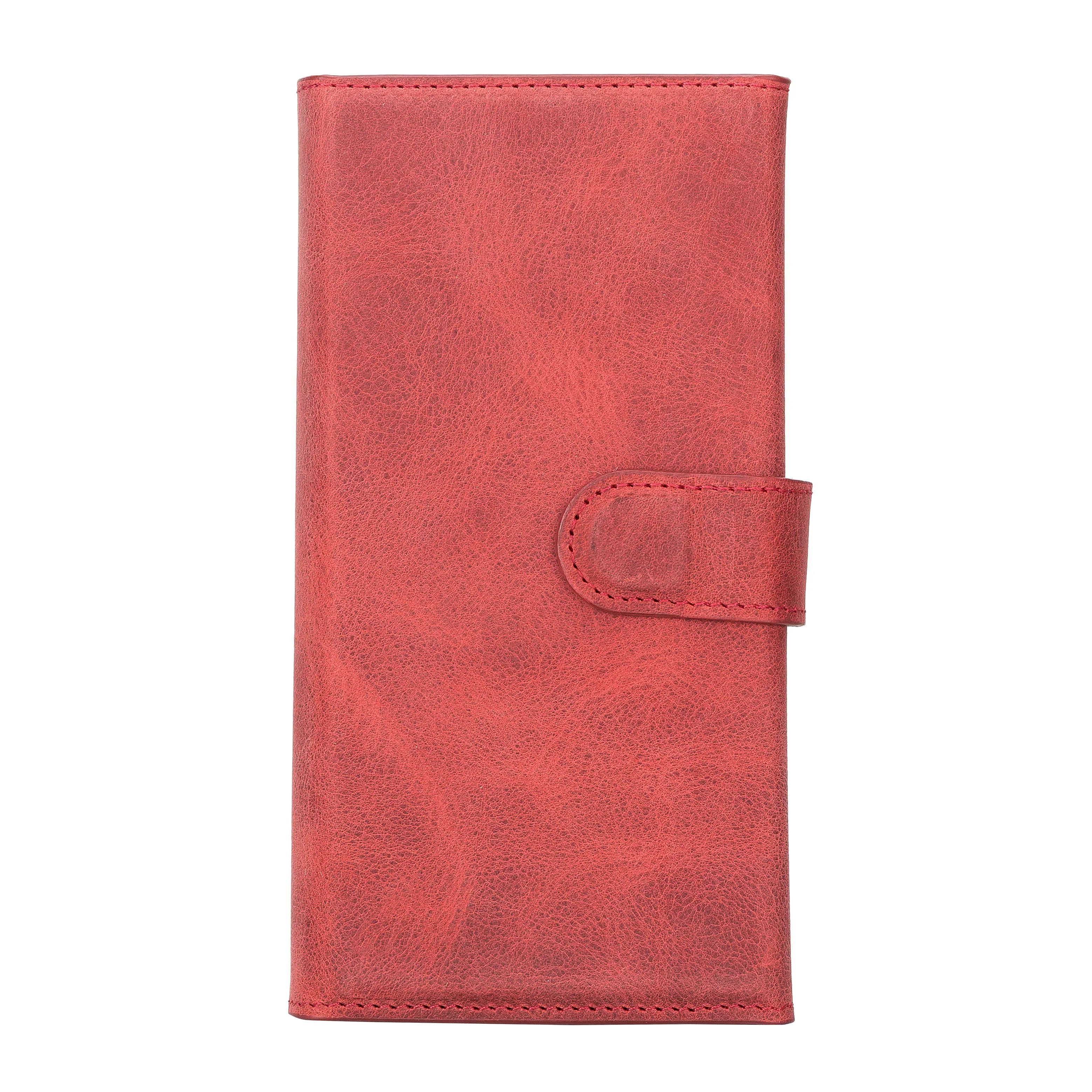 Santa iPhone 14 Pro Max Leather Detachable Wallet Case Red Bouletta