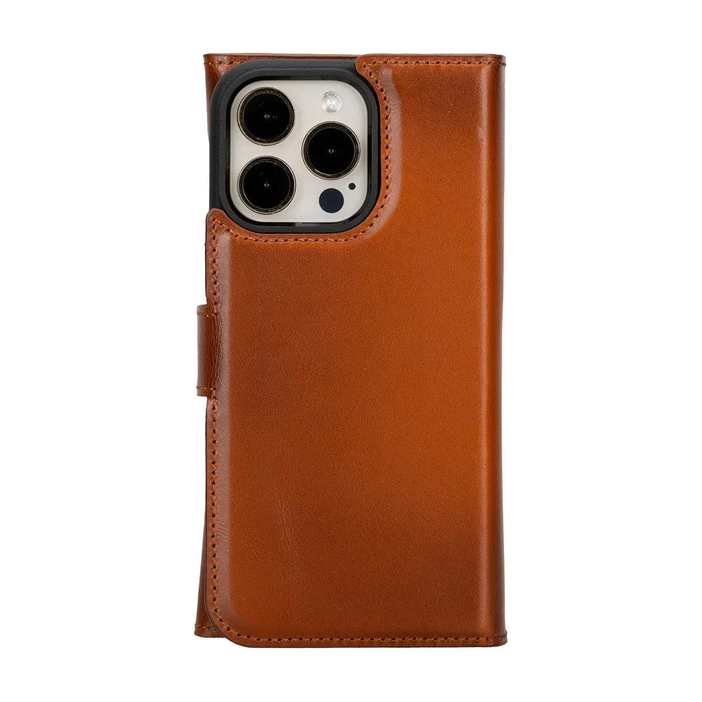 Santa iPhone 15 Pro Max Leather Detachable Wallet Case Bouletta