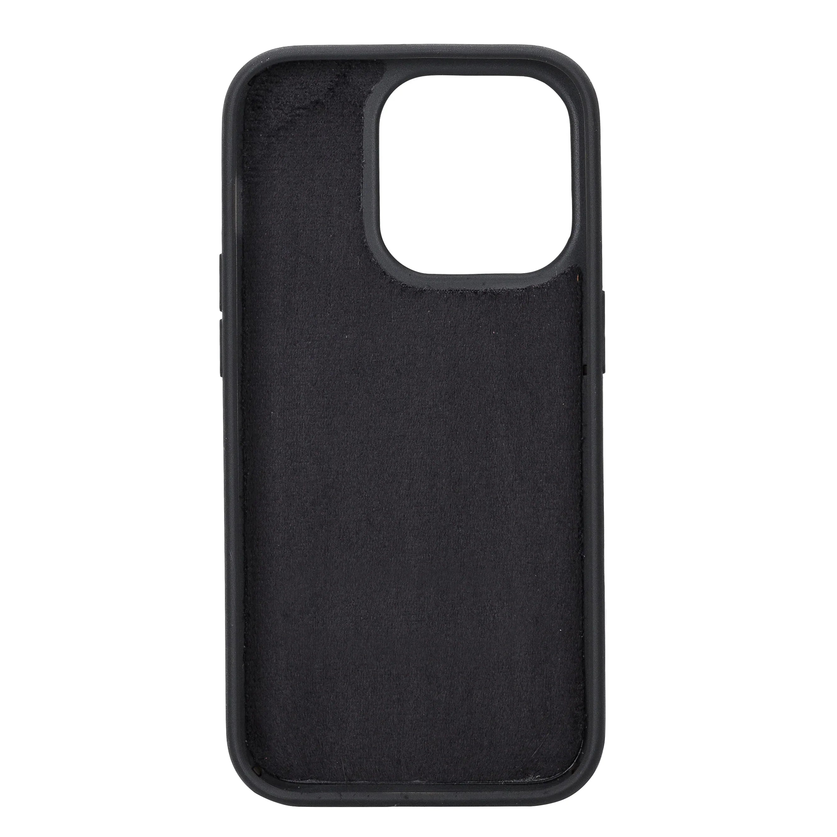 Santa iPhone 16 Pro Max Leather Detachable Wallet Case Black Bouletta