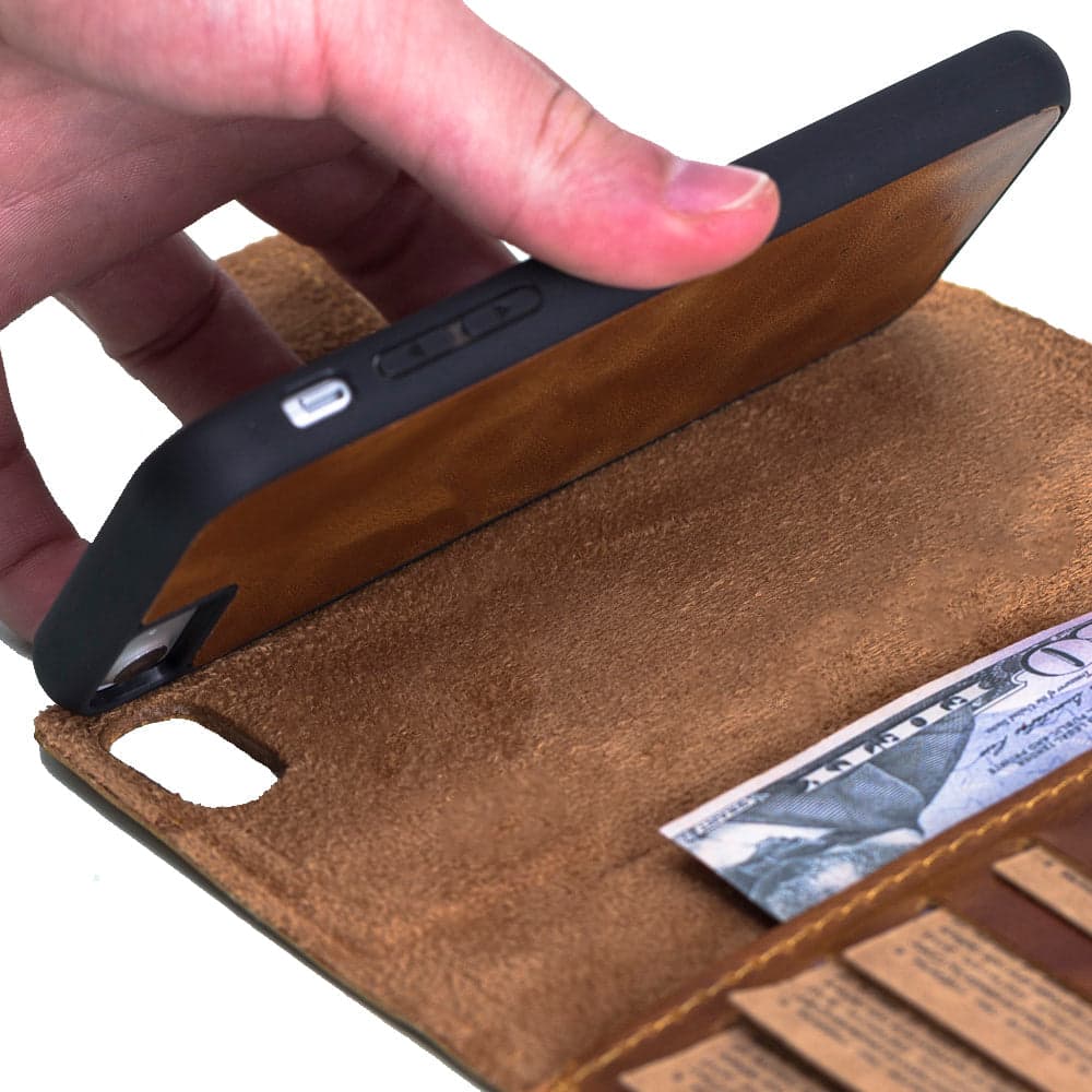 Santa iPhone SE / 8 / 7 Leather Detachable Wallet Case Bouletta