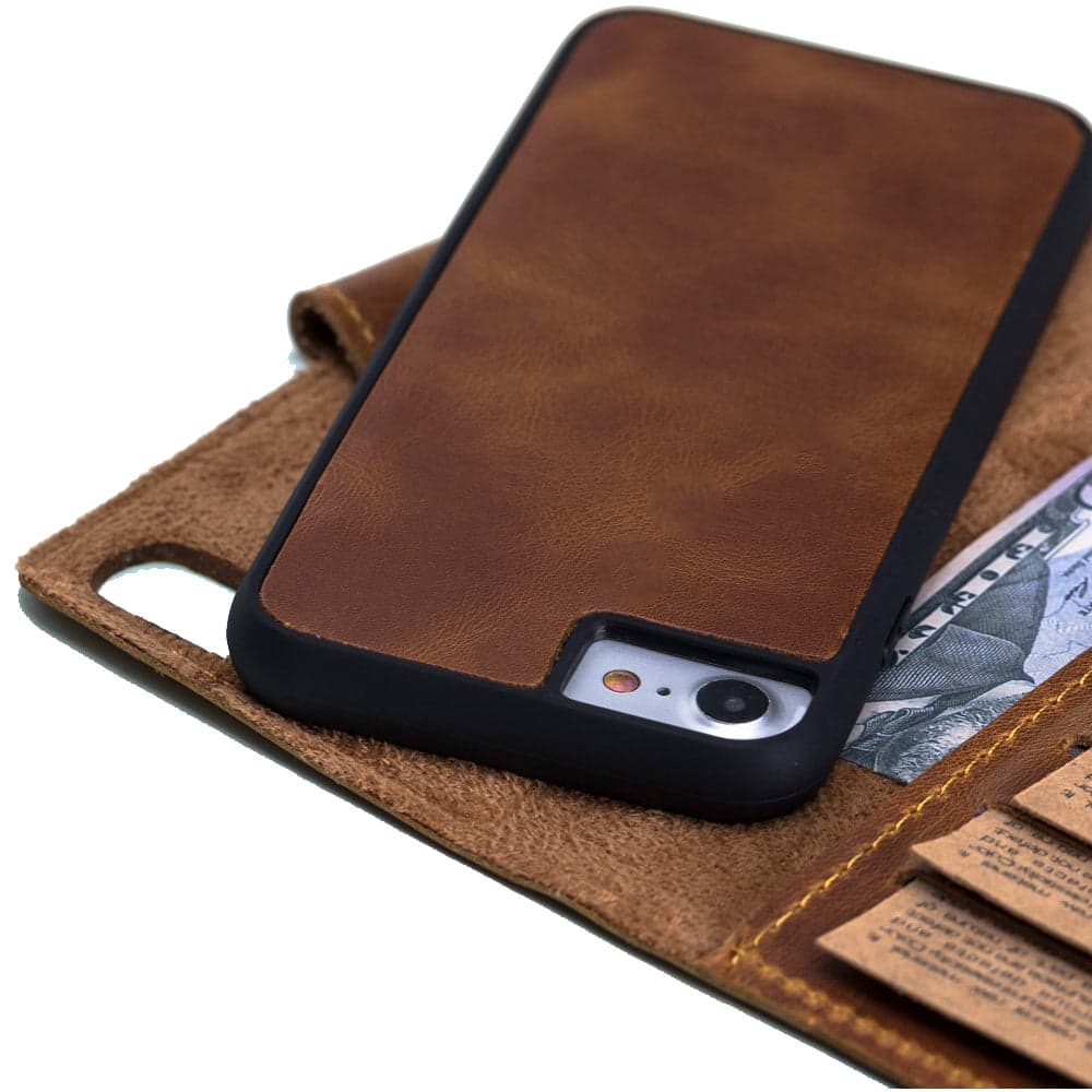 Santa iPhone SE / 8 / 7 Leather Detachable Wallet Case Bouletta