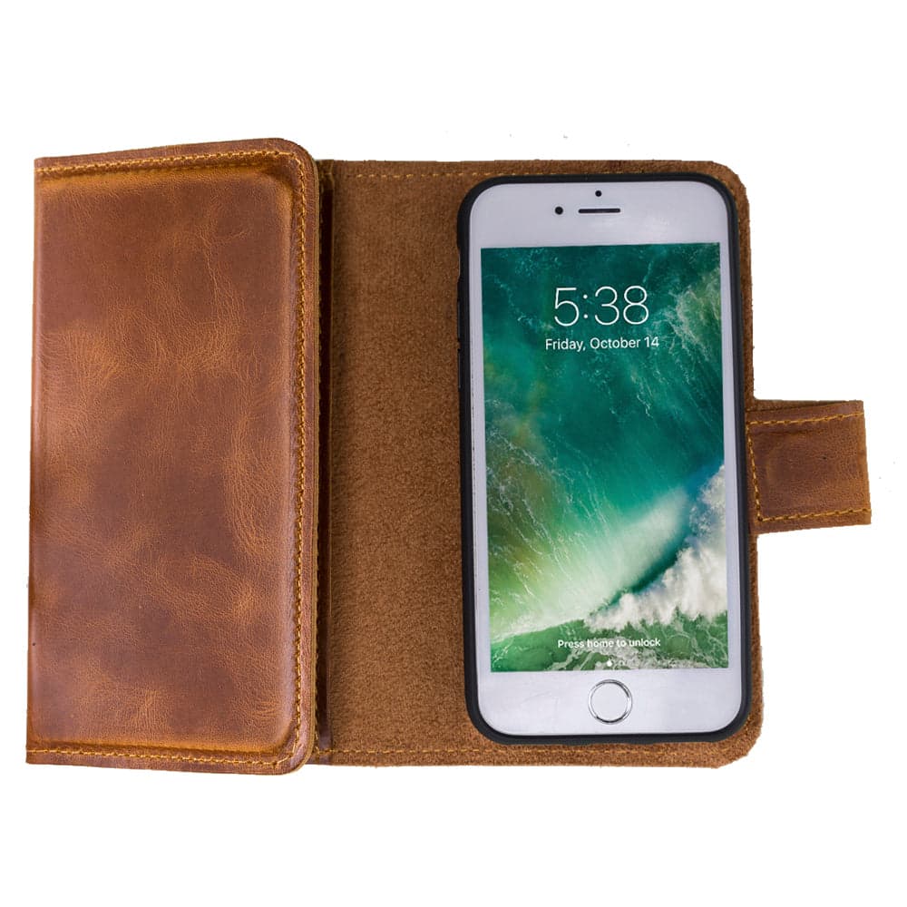 Santa iPhone SE / 8 / 7 Leather Detachable Wallet Case Bouletta