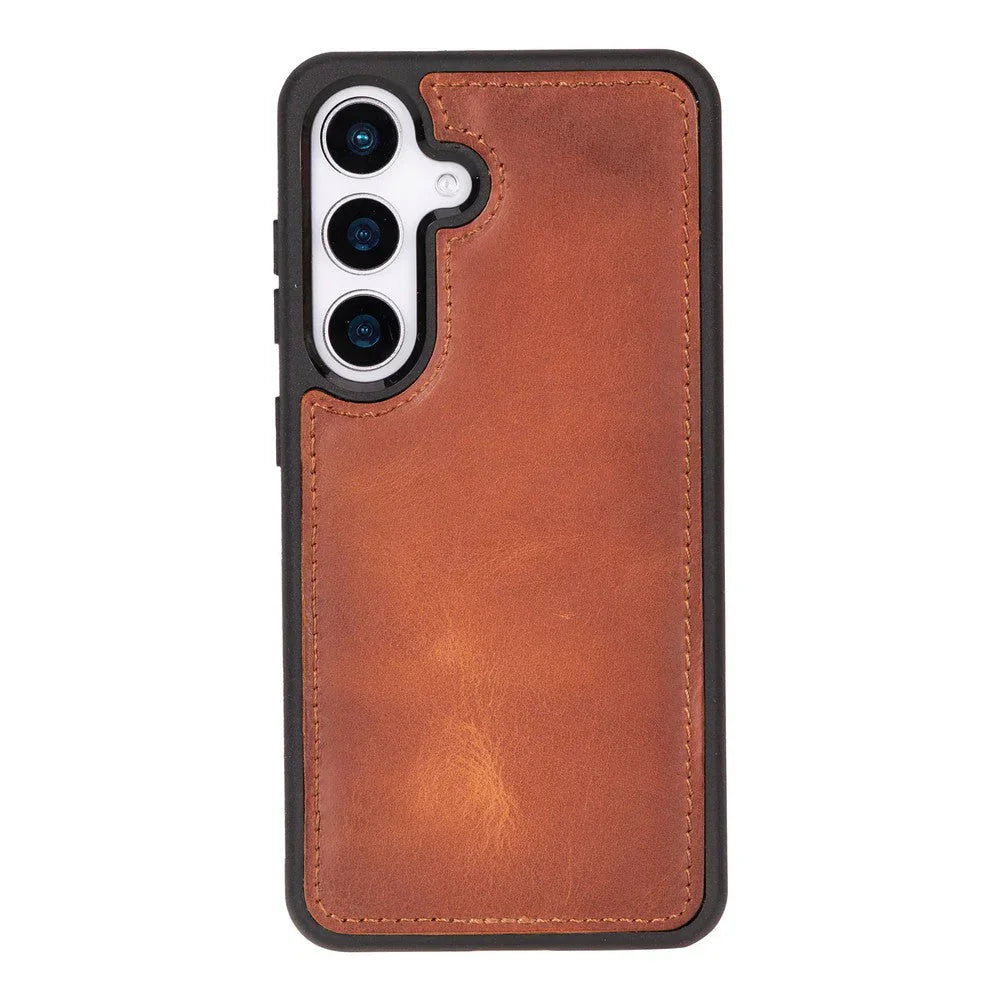 Santa Samsung Galaxy S25 Leather Detachable Wallet Case Moccasin Bouletta