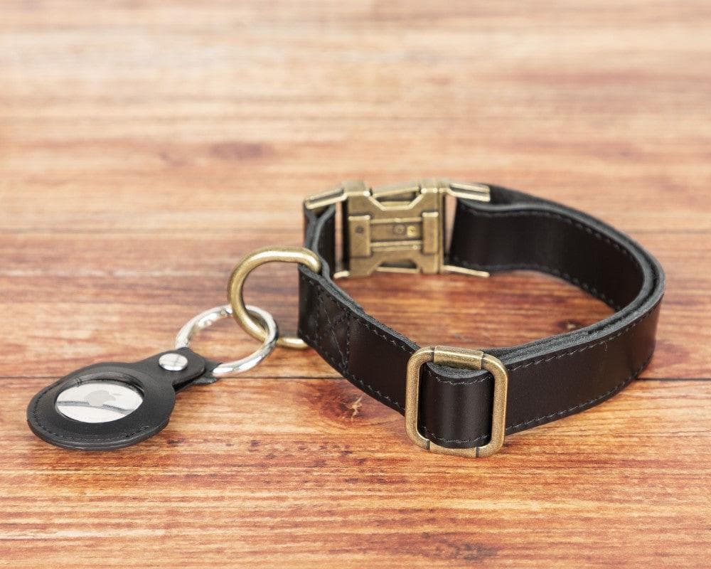 Scobby Leather Dog Collar - Black Black Bouletta