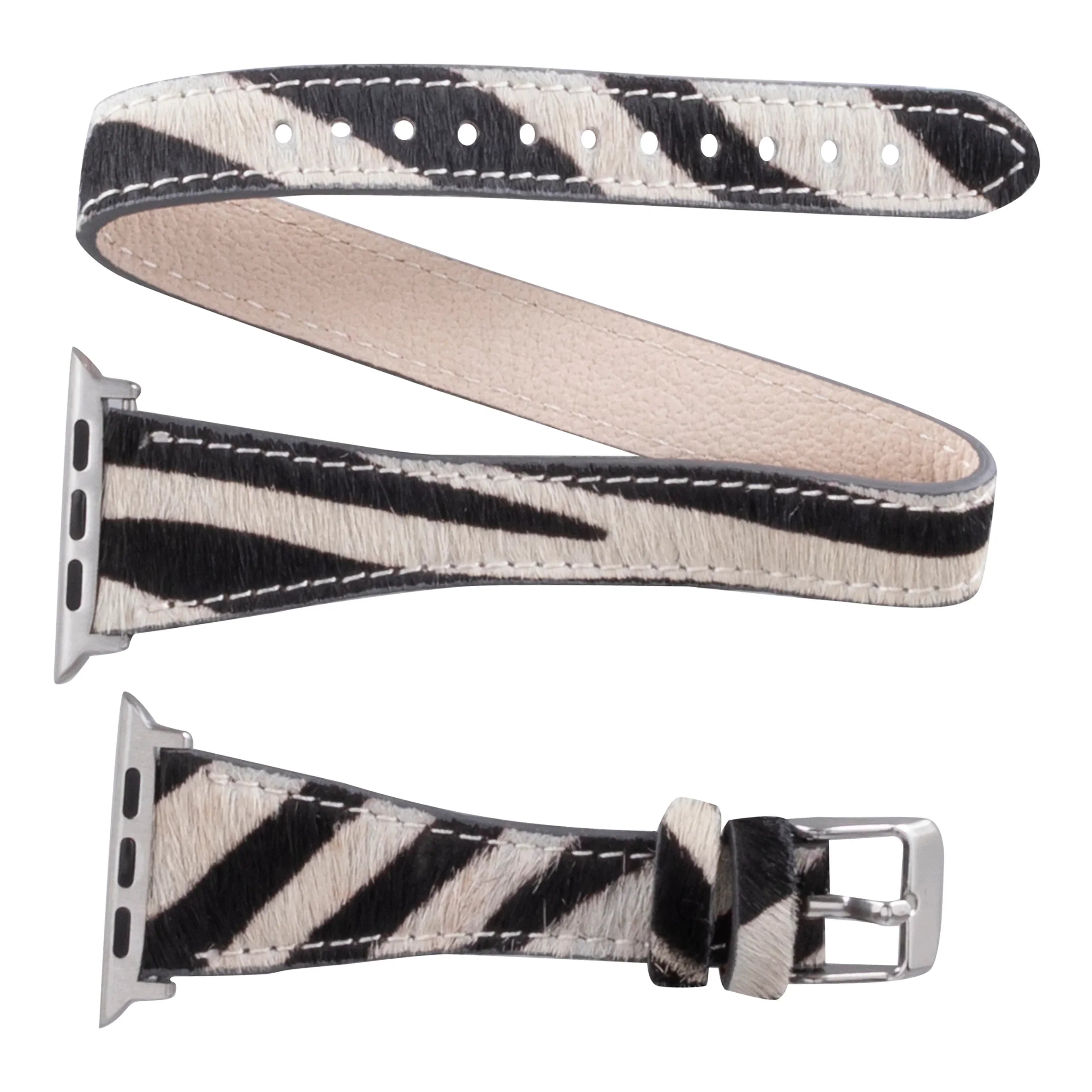 Slim Double Tour Leather Apple Watch Band Bouletta