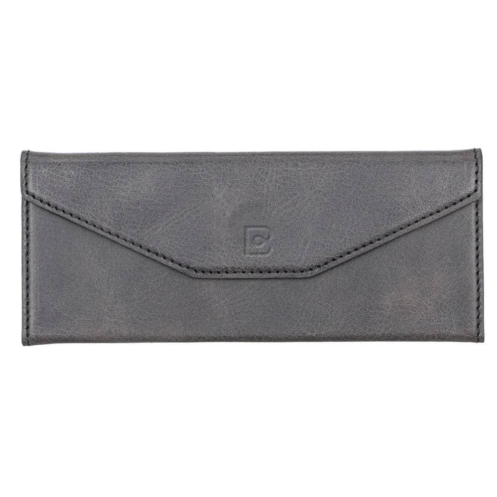 Smart Leather Glasses Case Charcoal Bouletta