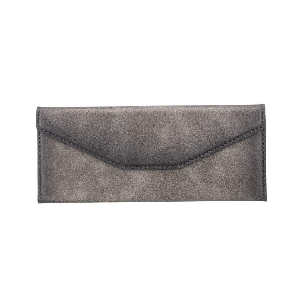 Smart Leather Glasses Case Sandy Gray Dark Gray Bouletta