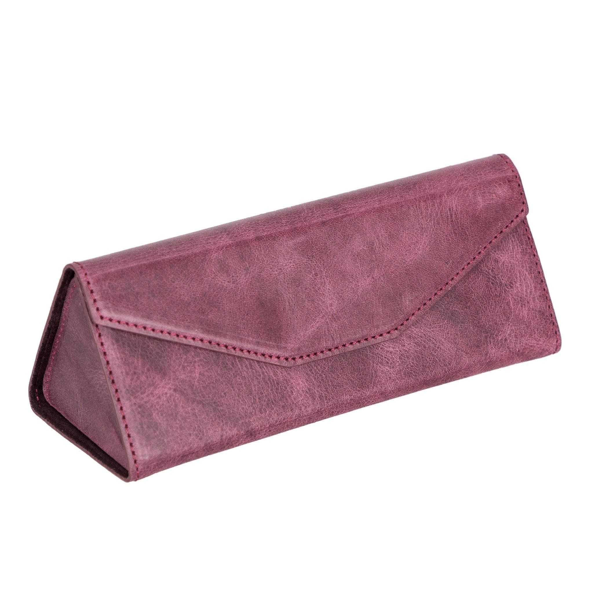 Smart Leather Glasses Case Scarlet Red Bouletta