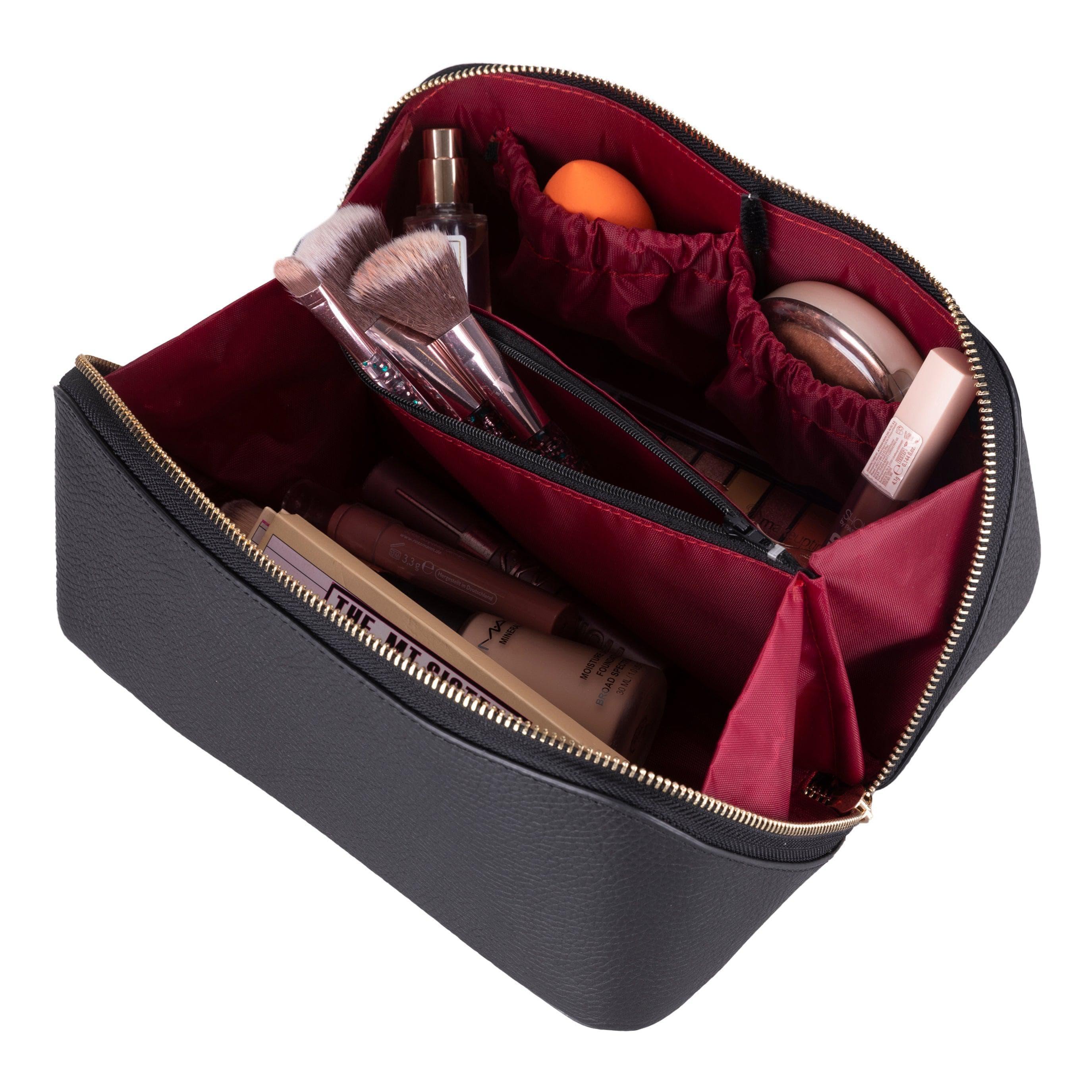 Soluno Leather Make up Bag Bouletta