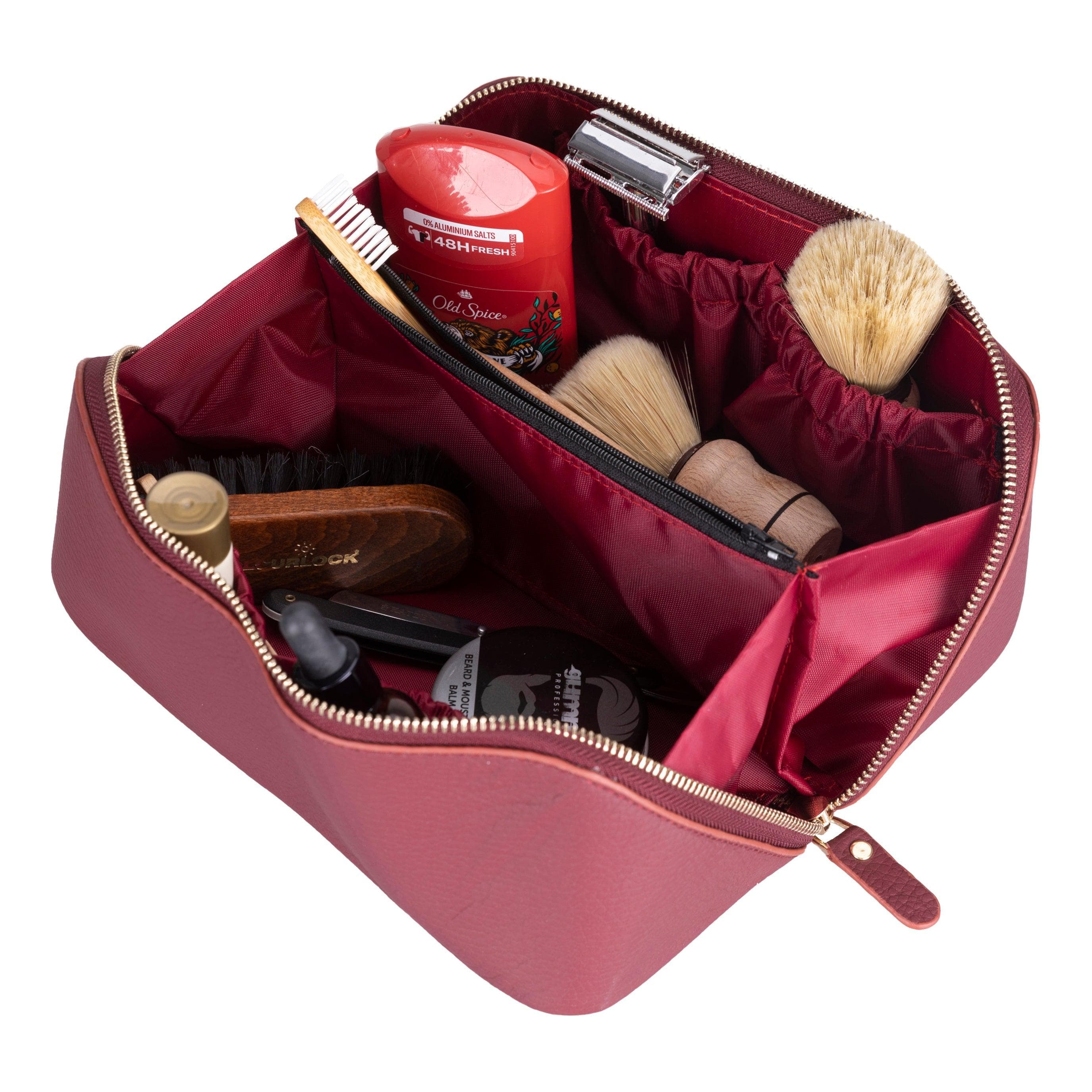 Soluno Leather Make up Bag Bouletta