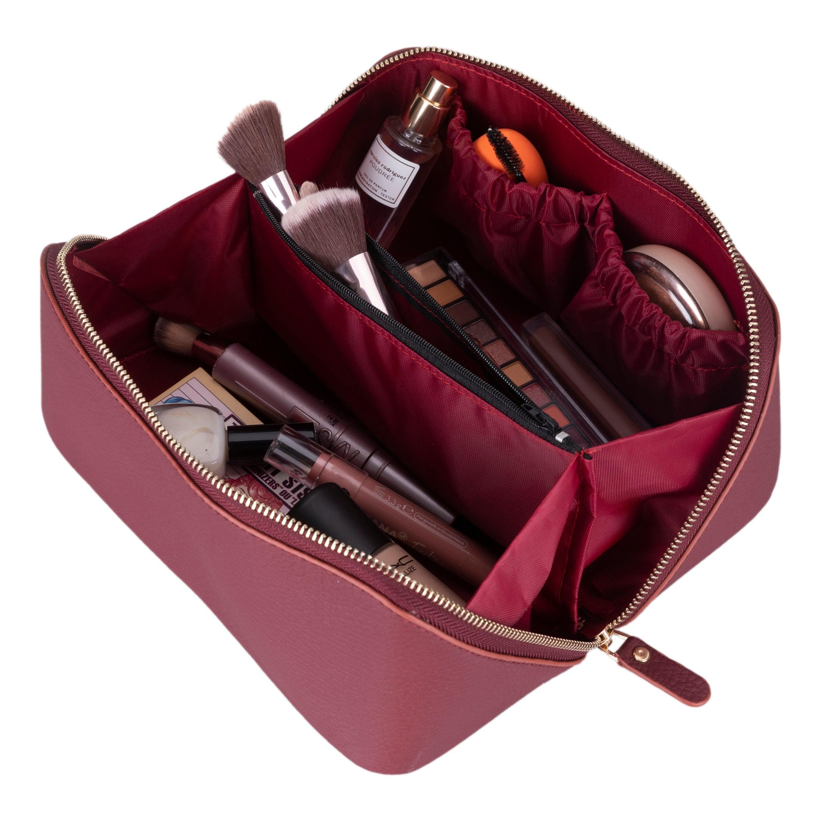 Soluno Leather Make up Bag Bouletta