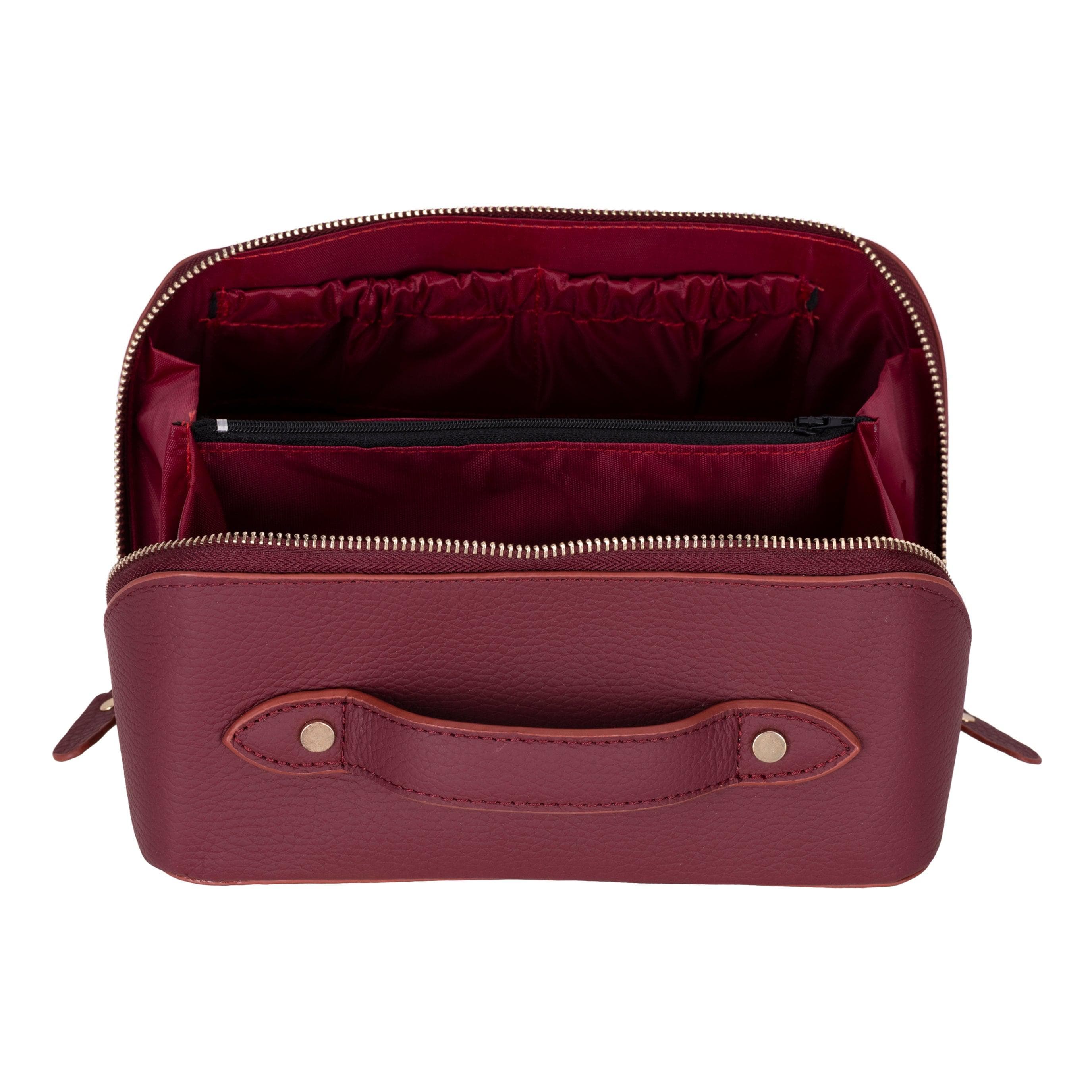 Soluno Leather Make up Bag Bouletta