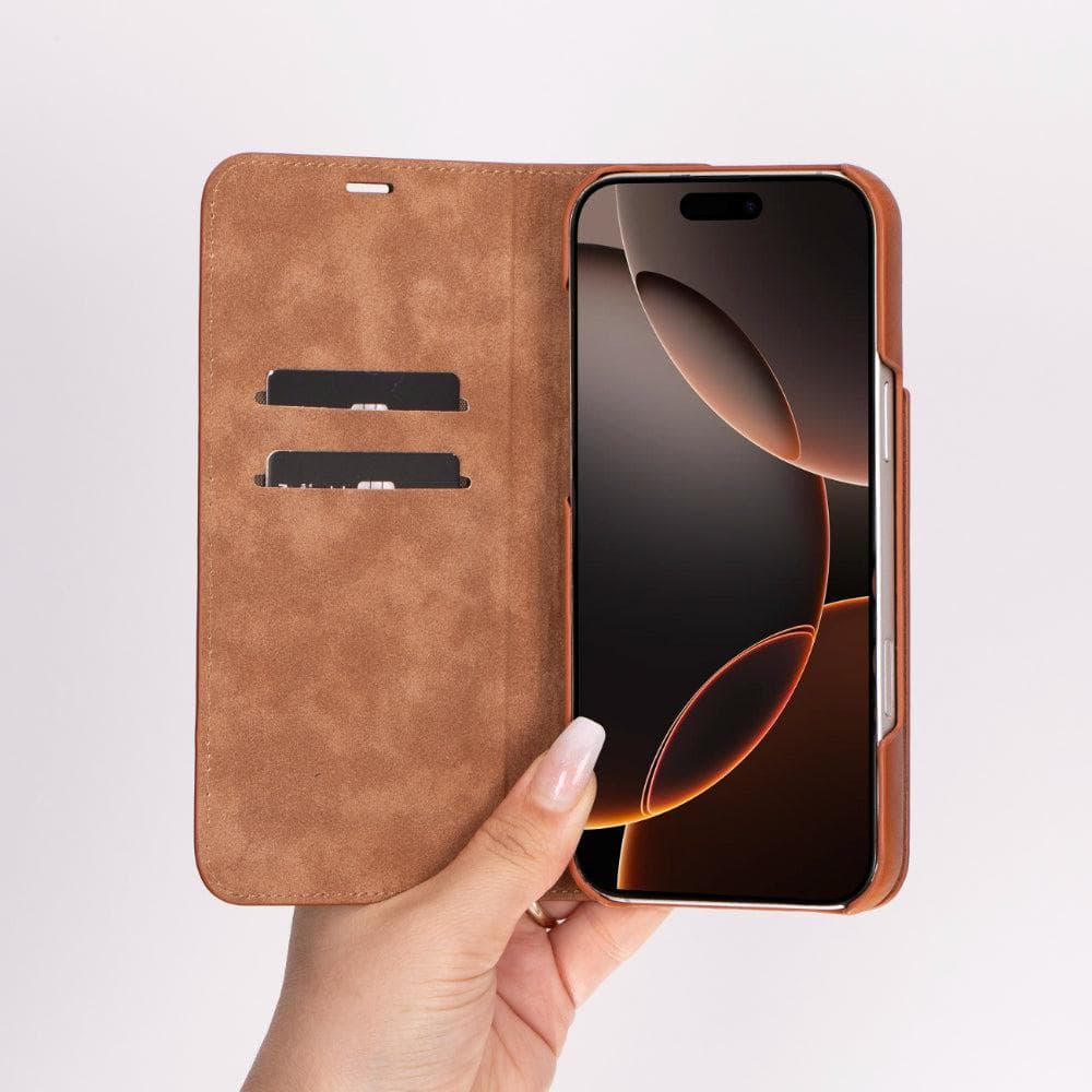 Sonat iPhone 16 Pro Leather Folio Case Bouletta