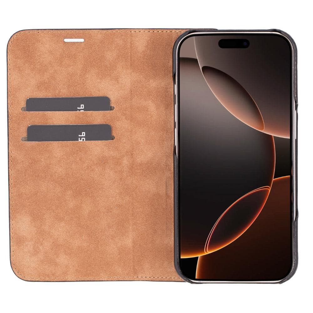 Sonat iPhone 16 Pro Leather Folio Case Bouletta