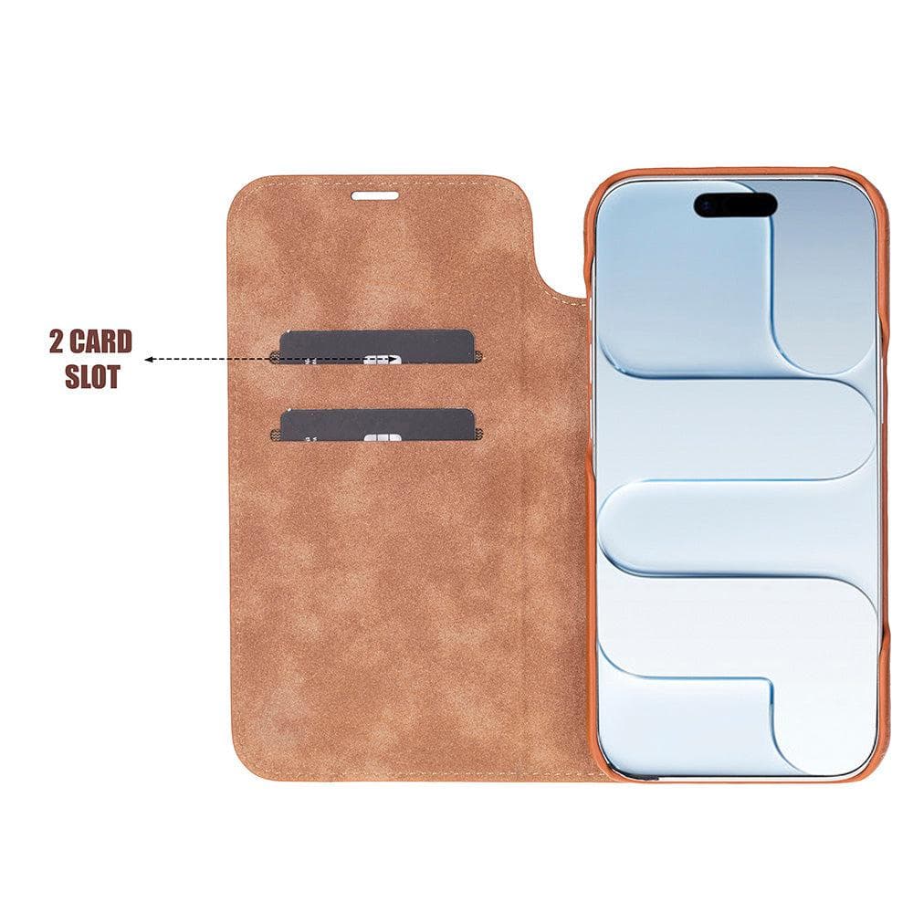 Sonat Leather iPhone 17 Air Folio Case Bouletta