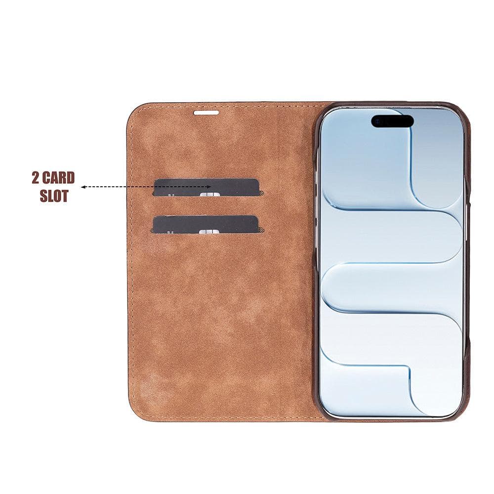 Sonat Leather iPhone 17 Folio Case Bouletta