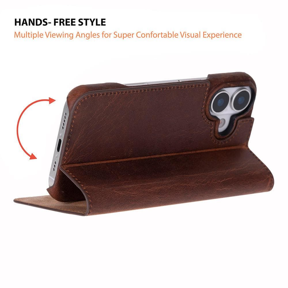 Sonat Leather iPhone 17 Folio Case Bouletta