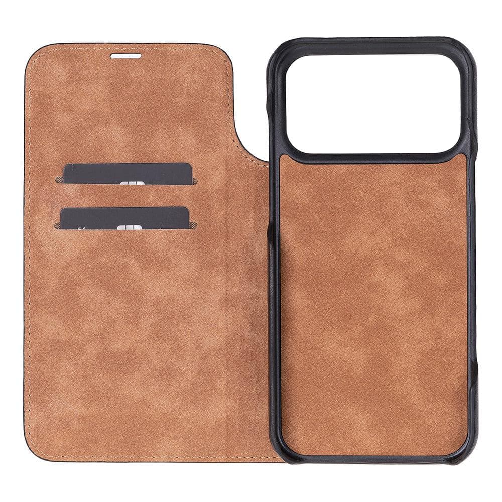 Sonat Leather iPhone 17 Pro Max Folio Case Bouletta