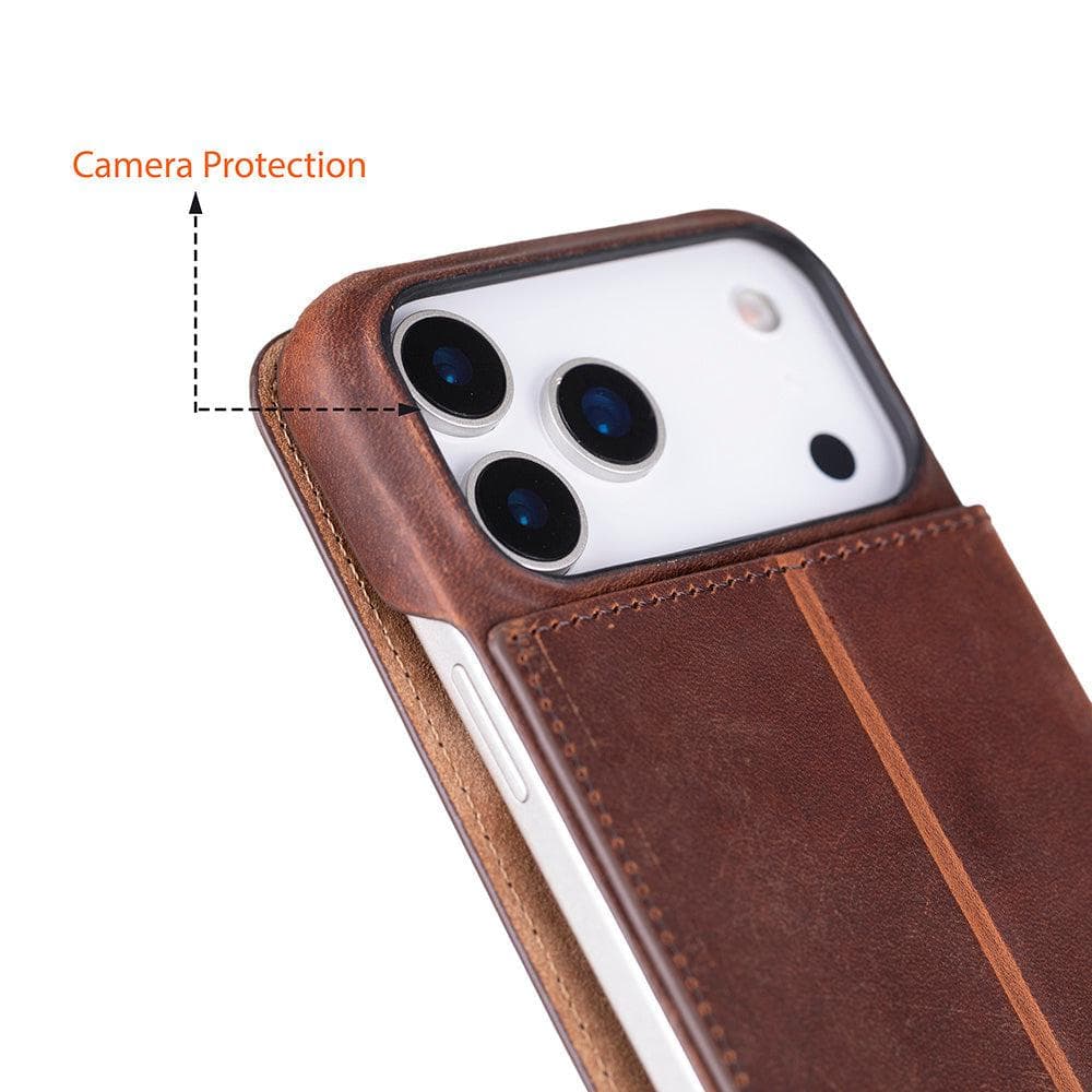 Sonat Leather iPhone 17 Pro Max Folio Case Bouletta