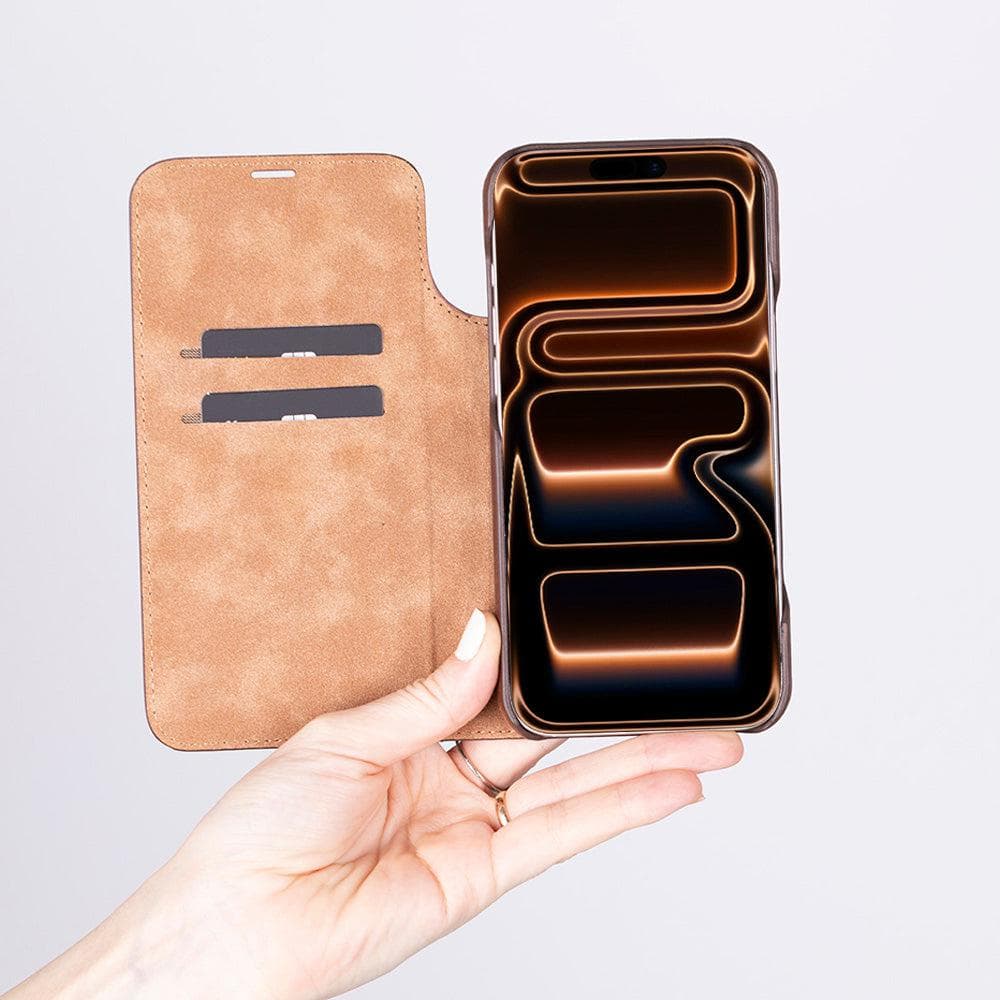 Sonat Leather iPhone 17 Pro Max Folio Case Bouletta