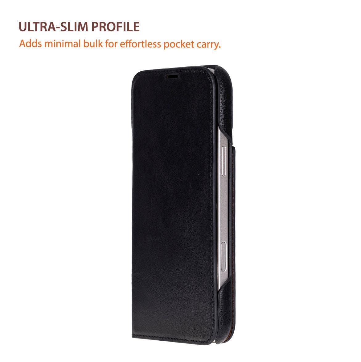Sonat Leather iPhone 17 Pro Max Folio Case Bouletta