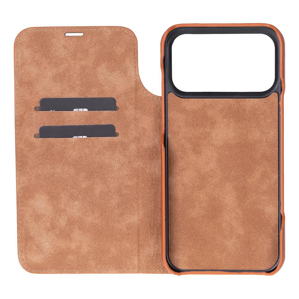 Sonat Leather iPhone 17 Pro Max Folio Case Bouletta