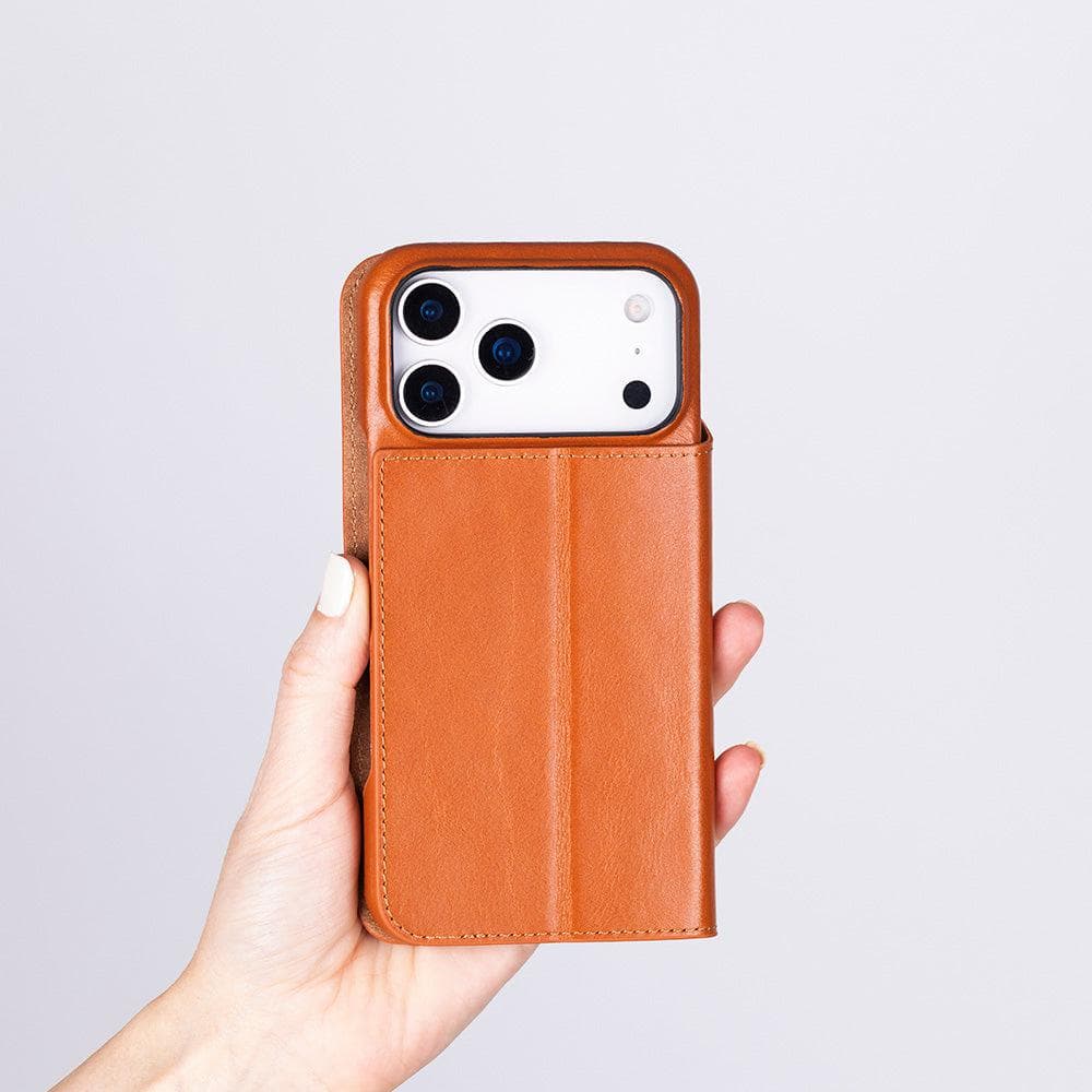 Sonat Leather iPhone 17 Pro Max Folio Case Bouletta