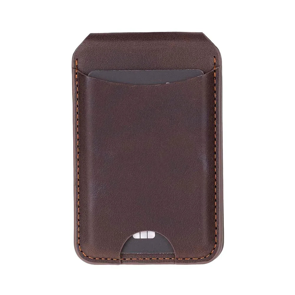 Stefan Leather Premium Card Holder Dark Brown Bouletta
